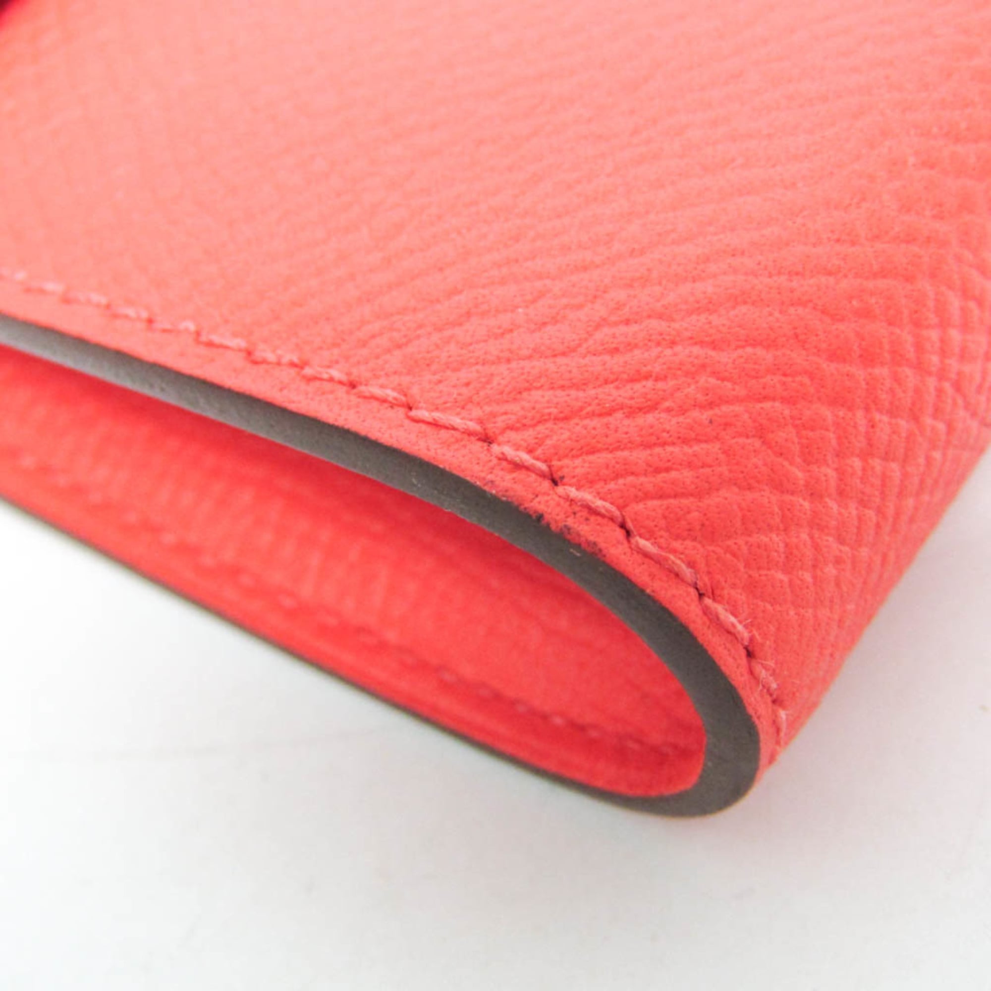 Hermes Kelly Wallet Women's Epsom Leather Long Wallet (bi-fold) Rose Jaipur,Salmon Pink