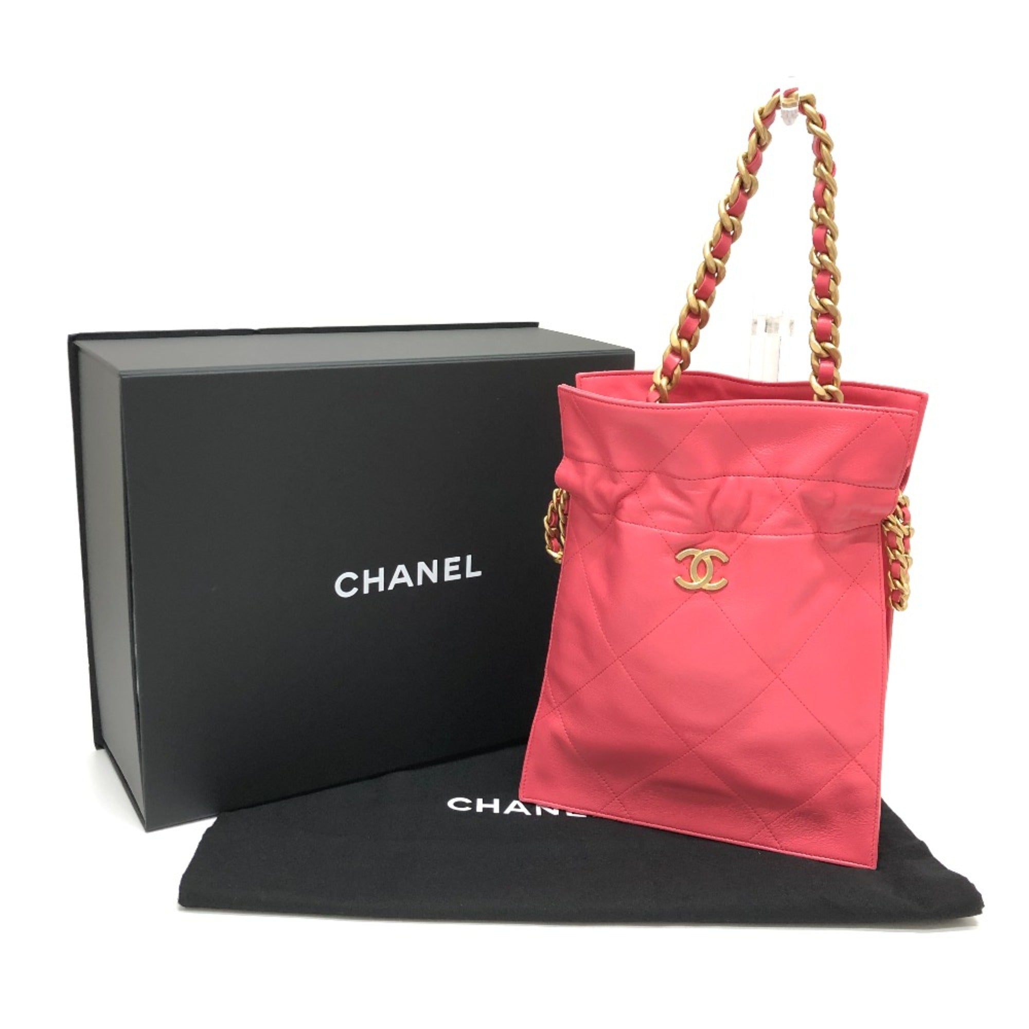 Chanel Chain Hand Bag pink GoldHardware — Like New