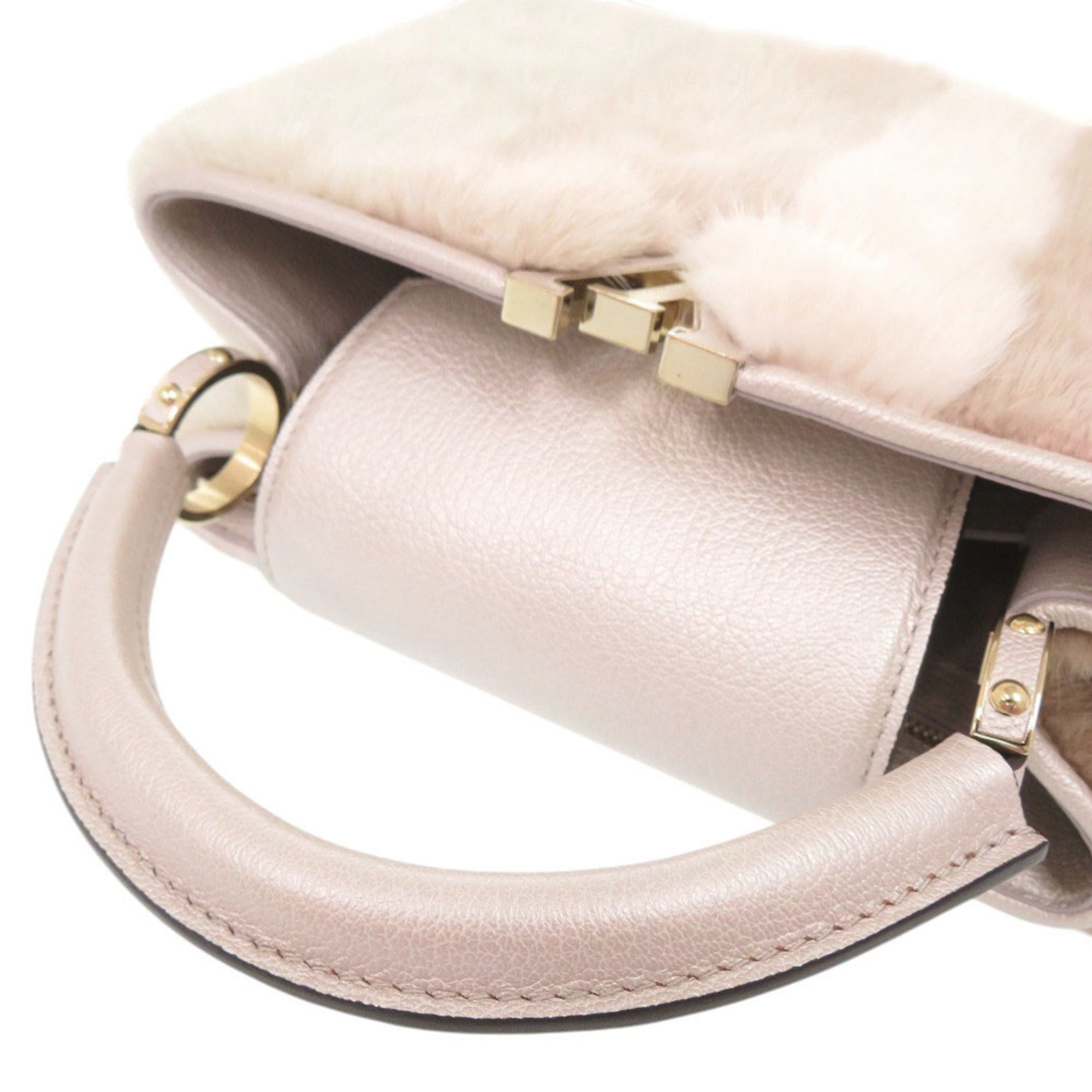 Louis Vuitton Capucines BB Mink Champagne Pink Handbag LV 1183 LOUIS VUITTON — Like New