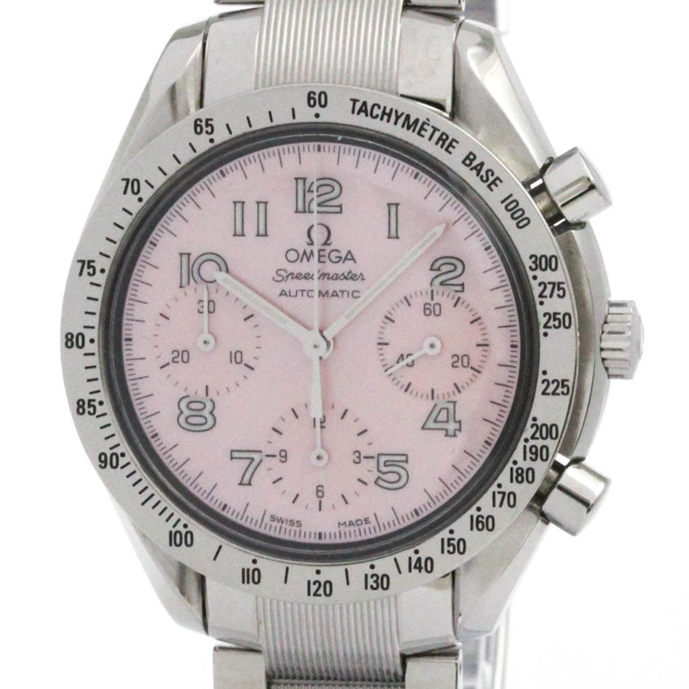 OMEGA Speedmaster Automatic Pink MOP Dial Steel Watch 3502.78 Polished — Very Good