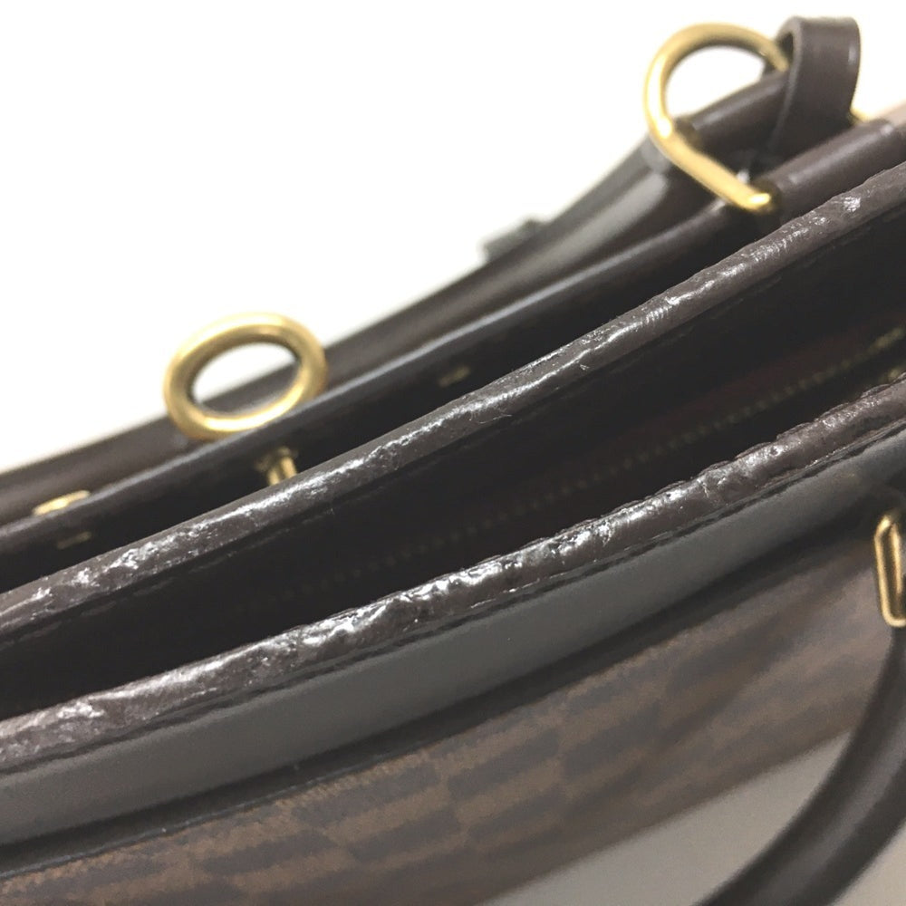 LOUIS VUITTON N41150 Damier Rivoli MM Shoulder Bag Tote Handbag Canvas Women's Ebene Brown — Like New