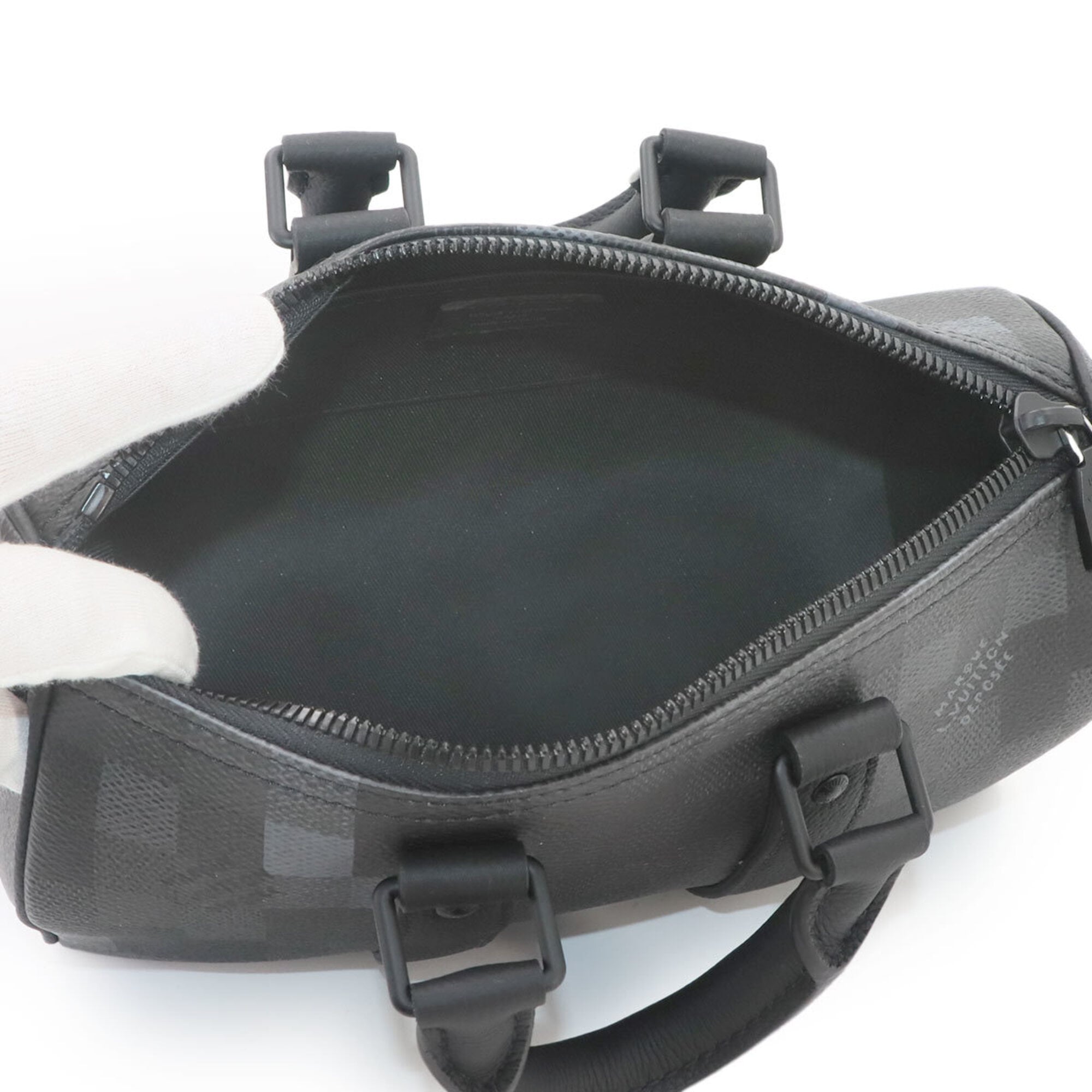 Louis Vuitton Keepall Bandouliere 25 Damouflage Black 2-way Hand/Shoulder Handbag Noir M14919 RFID — New - Store Return