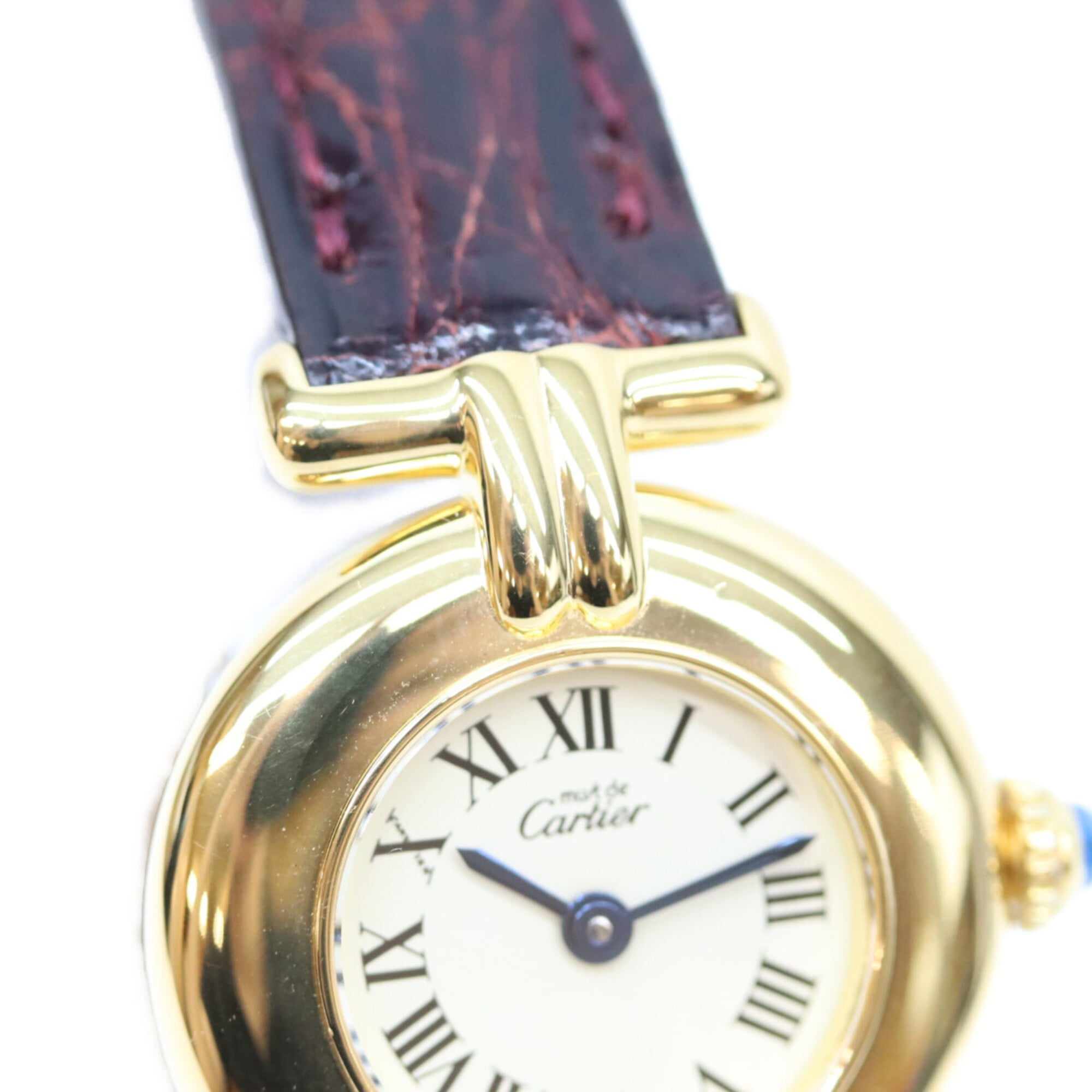 Cartier Must Colisée SM Vermeil Quartz Watch, Gold with Ivory Dial, Ladies — Very Good