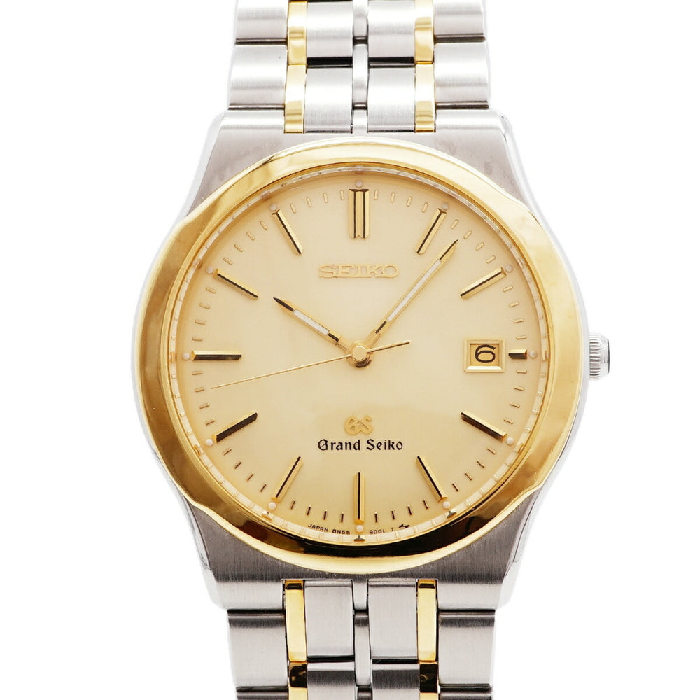 Seiko Grand SBGG002 8N65-9000 Gold Dial Men's Watch — Very Good