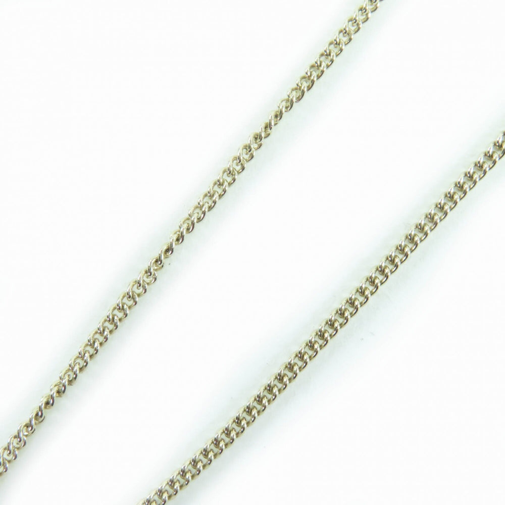 CHANEL B24K Coco Mark Ribbon Rhinestone Necklace, Champagne Gold, with Box, Made in Italy, Women's — Like New