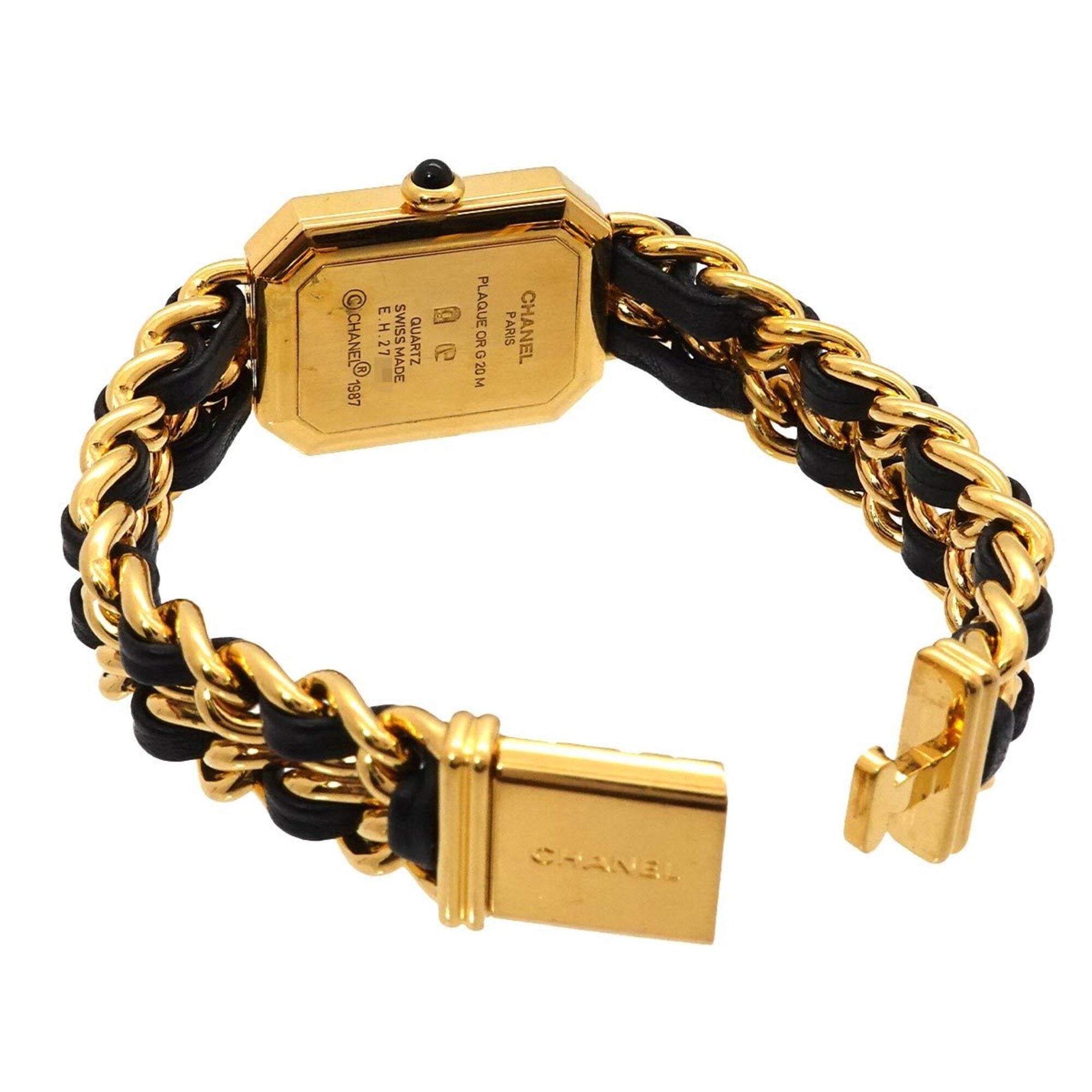 Chanel Premiere H0001 Women's Watch, Size M, Black & Gold, Quartz Movement — Very Good
