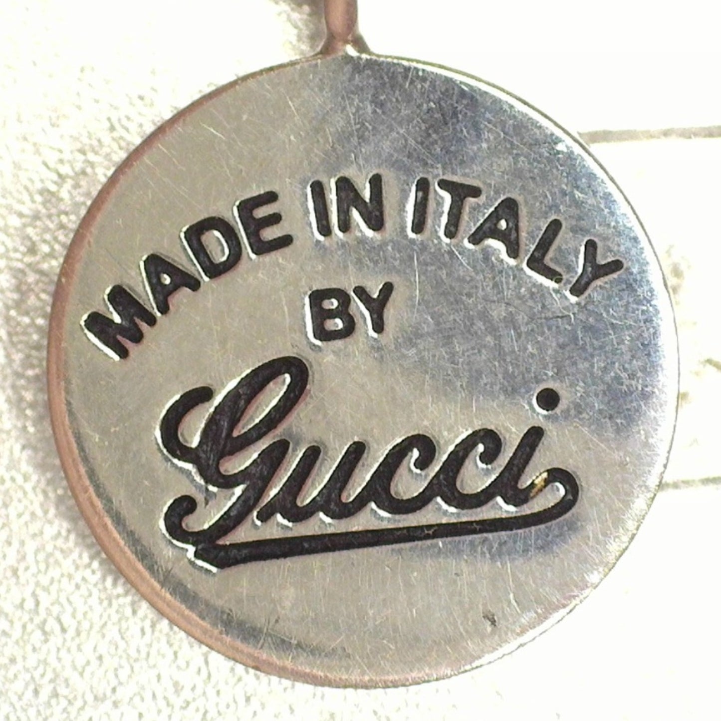 Gucci GUCCI necklace, round coin SV925 silver