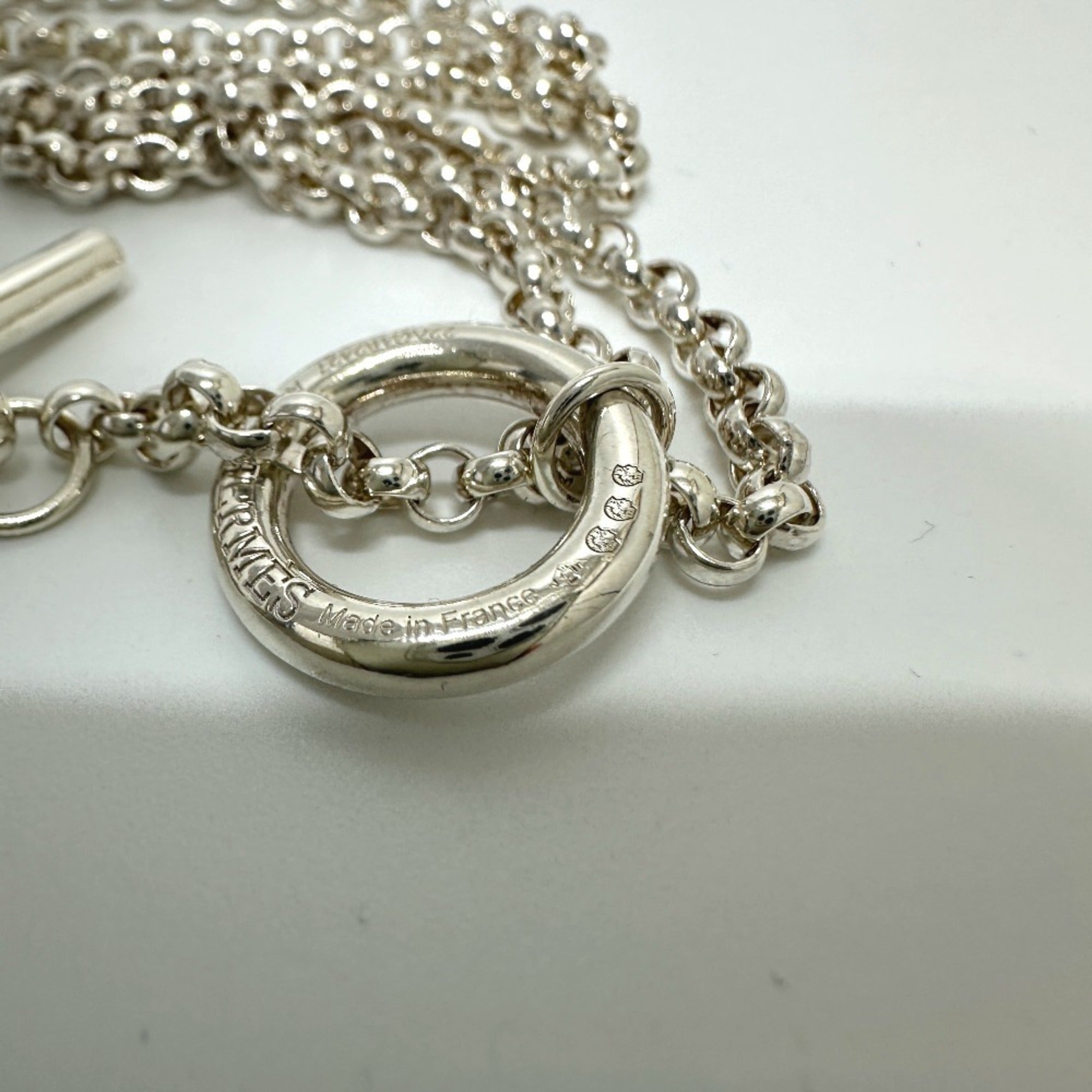 HERMES Hermes Angenera Necklace SV925 Women's Silver — Like New