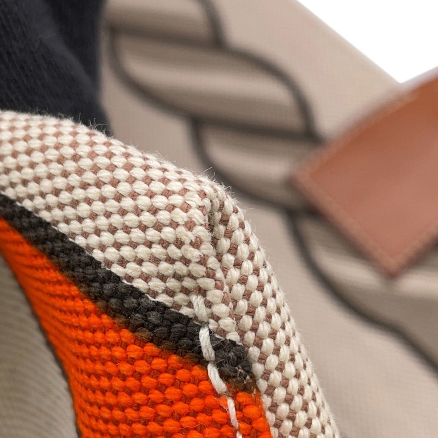 Hermes Hermès Steeple Large Tote Bag, Beige/Fauve Toile H/Barenia, □P Stamp