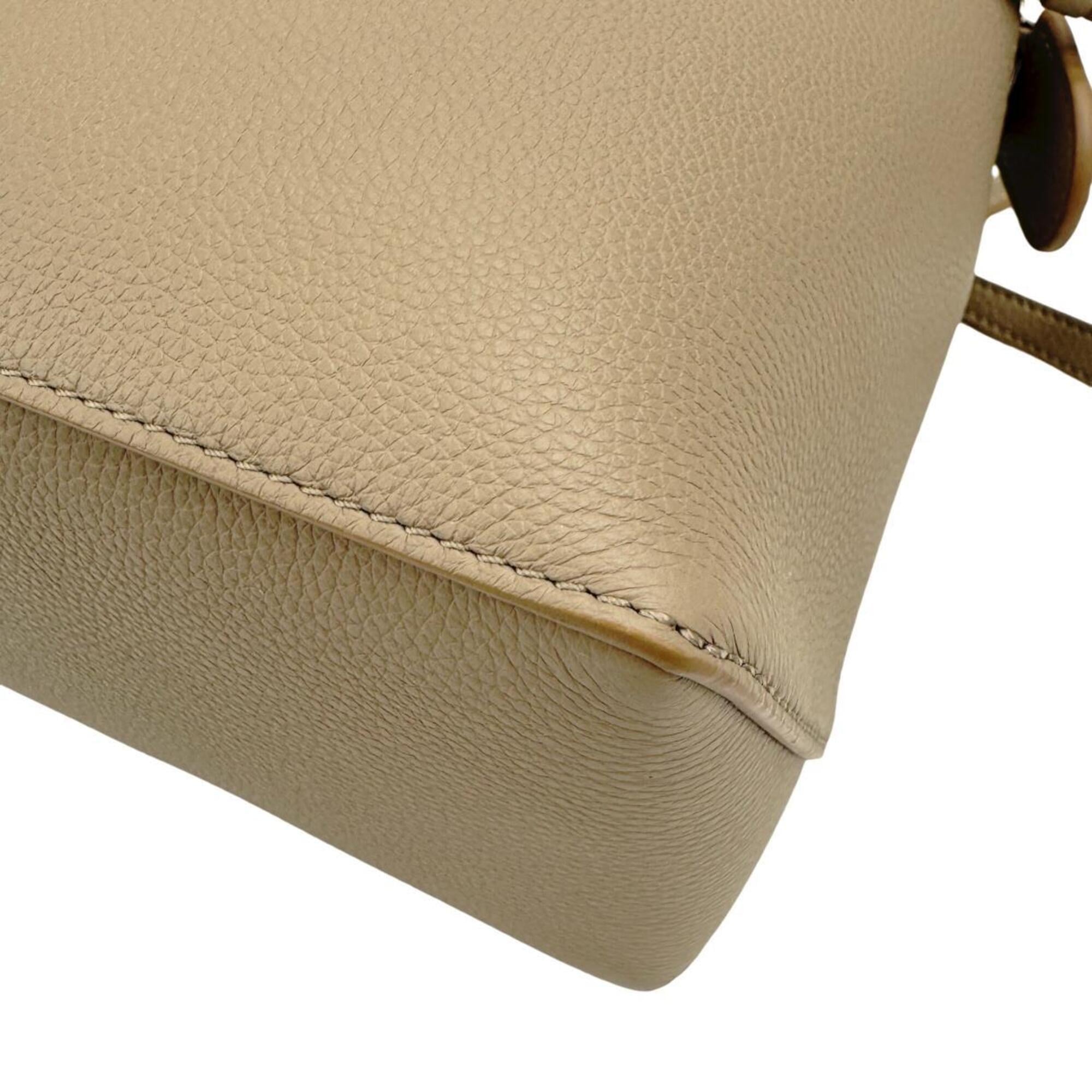 LOEWE Puzzle Edge Small A510P60X30 Sand Calfskin Shoulder Bag Handbag Gold Hardware Women's — Like New
