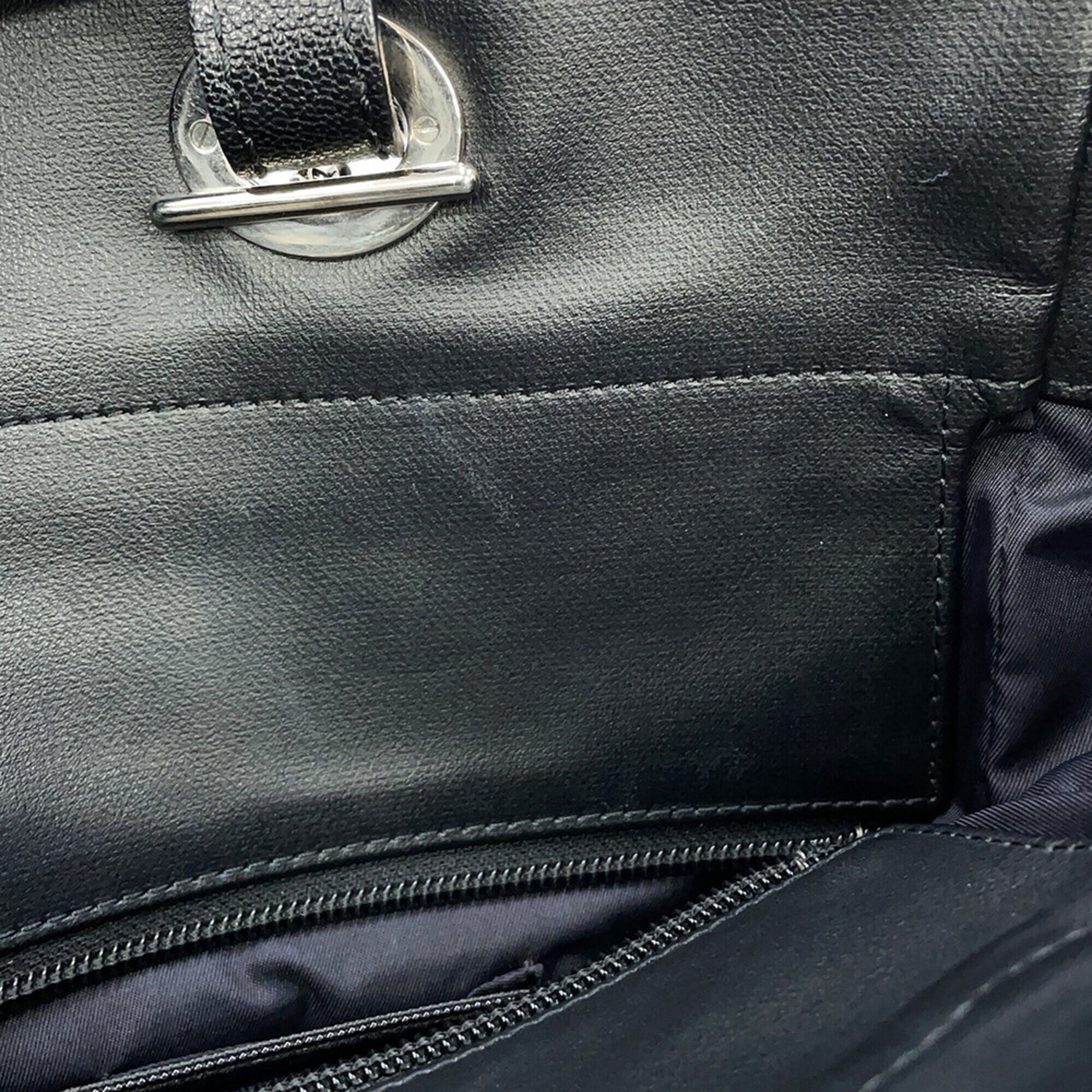 Chanel Matelassé Paris Biarritz Tote MM Coco Charm A34209 CHANEL Black Handbag Women's — Like New