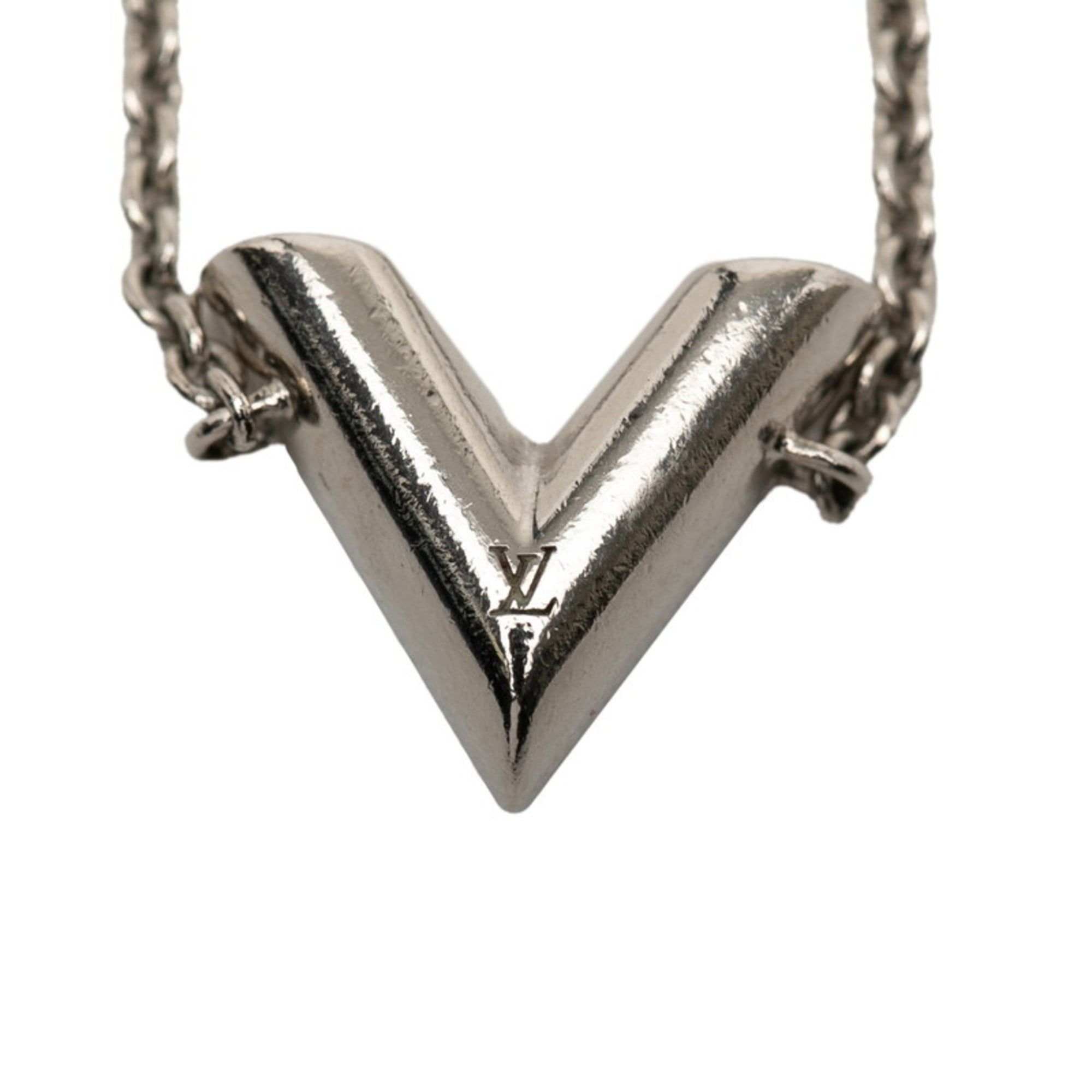 Louis Vuitton Essential V Bracelet M63198 Silver Metal Women's LOUIS VUITTON
