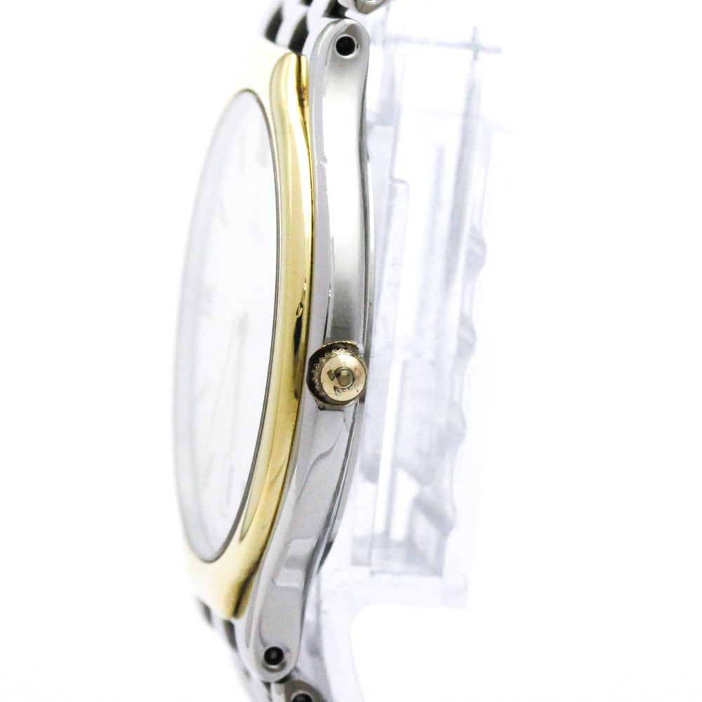 OMEGA De Ville Symbol K18 Gold Steel Quartz Mens Watch 196.0316 Polished — Very Good