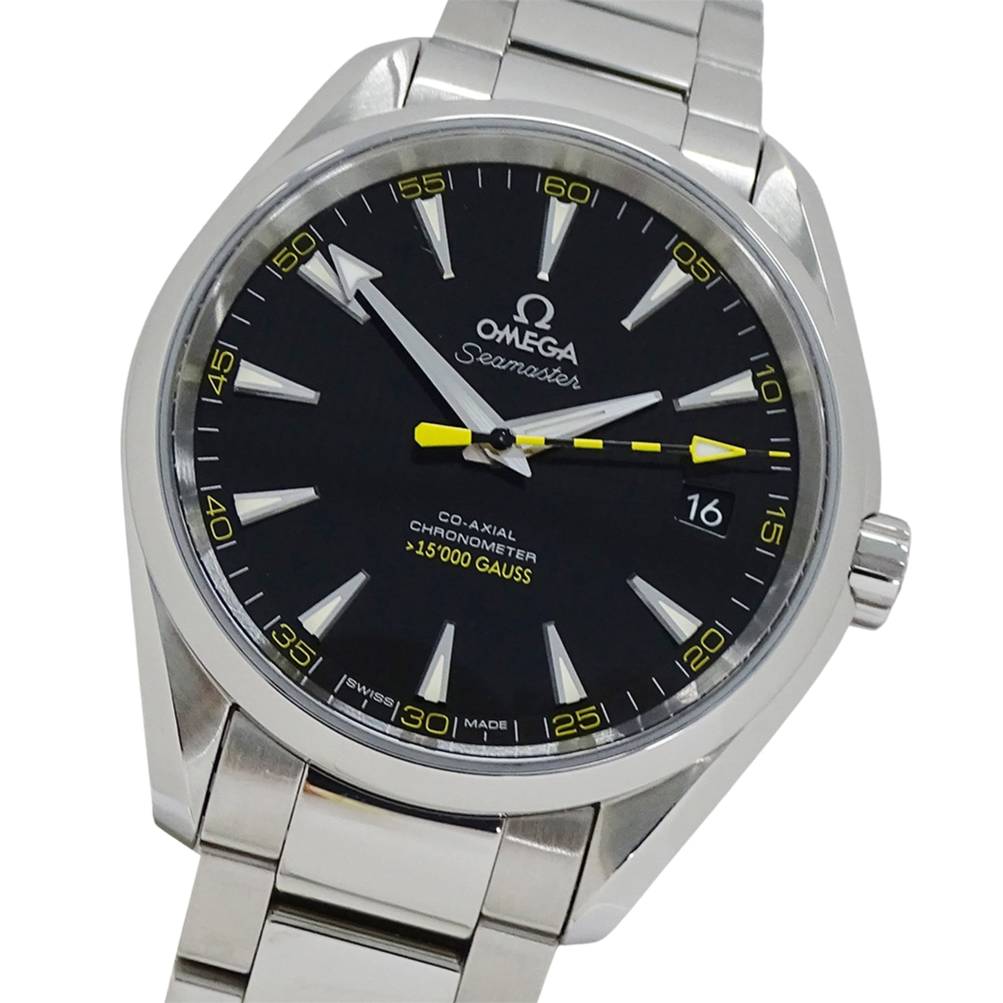 Omega Seamaster Aqua Terra 231.10.42.21.01.002 Men's Watch, Brand Name, 15,000 Gauss, Date, Co-Axial Chronometer, Automatic Movement, Stainless Steel (SS), Polished — Good