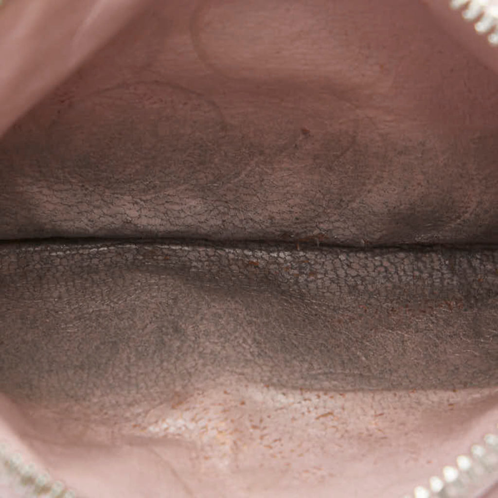 Balenciaga Logo Wallet/Coin Case 637130 Pink Leather Women's BALENCIAGA