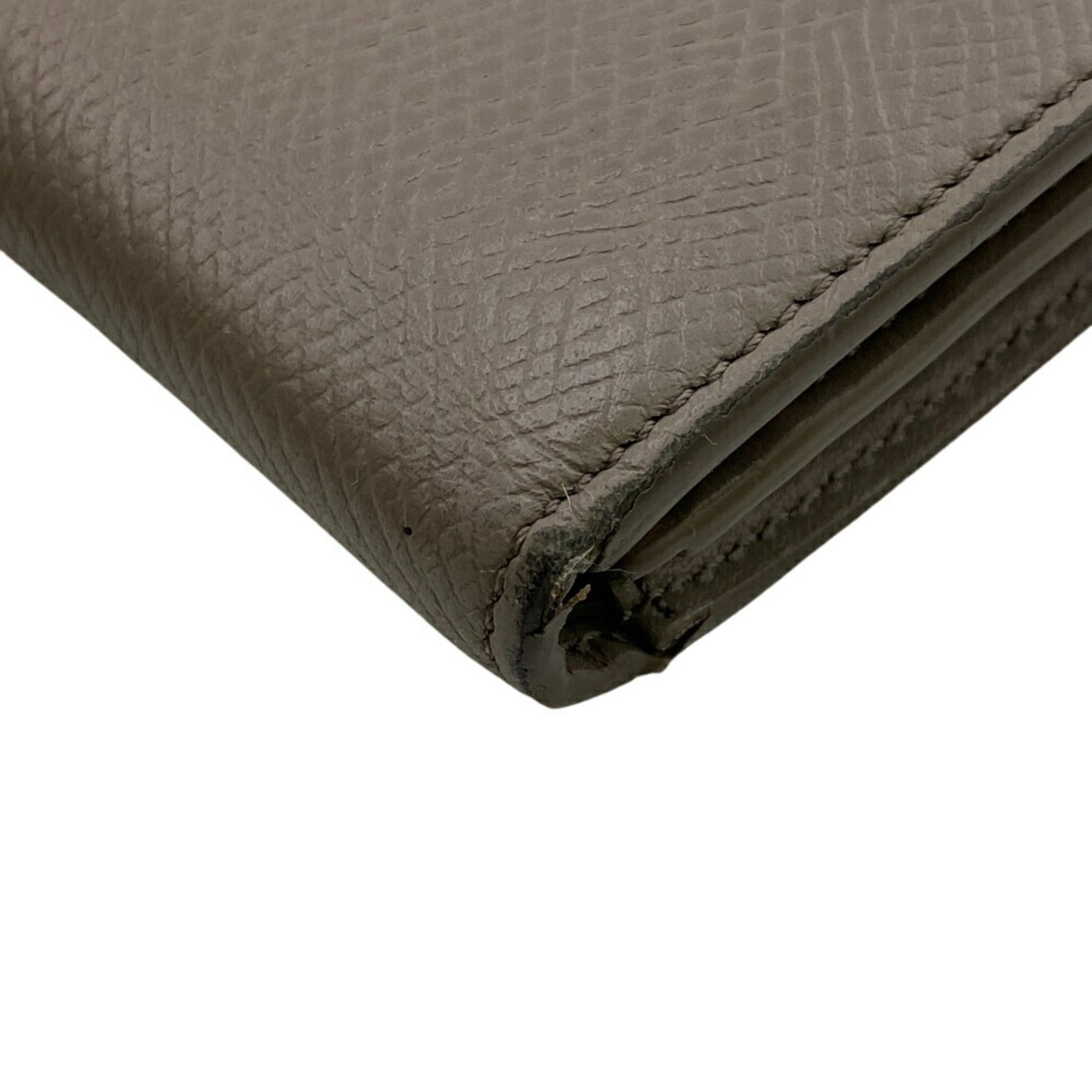 CELINE Medium Strap Bi-fold Wallet Beige Women's