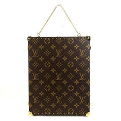 LOUIS VUITTON GI0554 Monogram Home Mirror Trunk Interior Tri-fold Canvas Men's Women's Brown — Like New