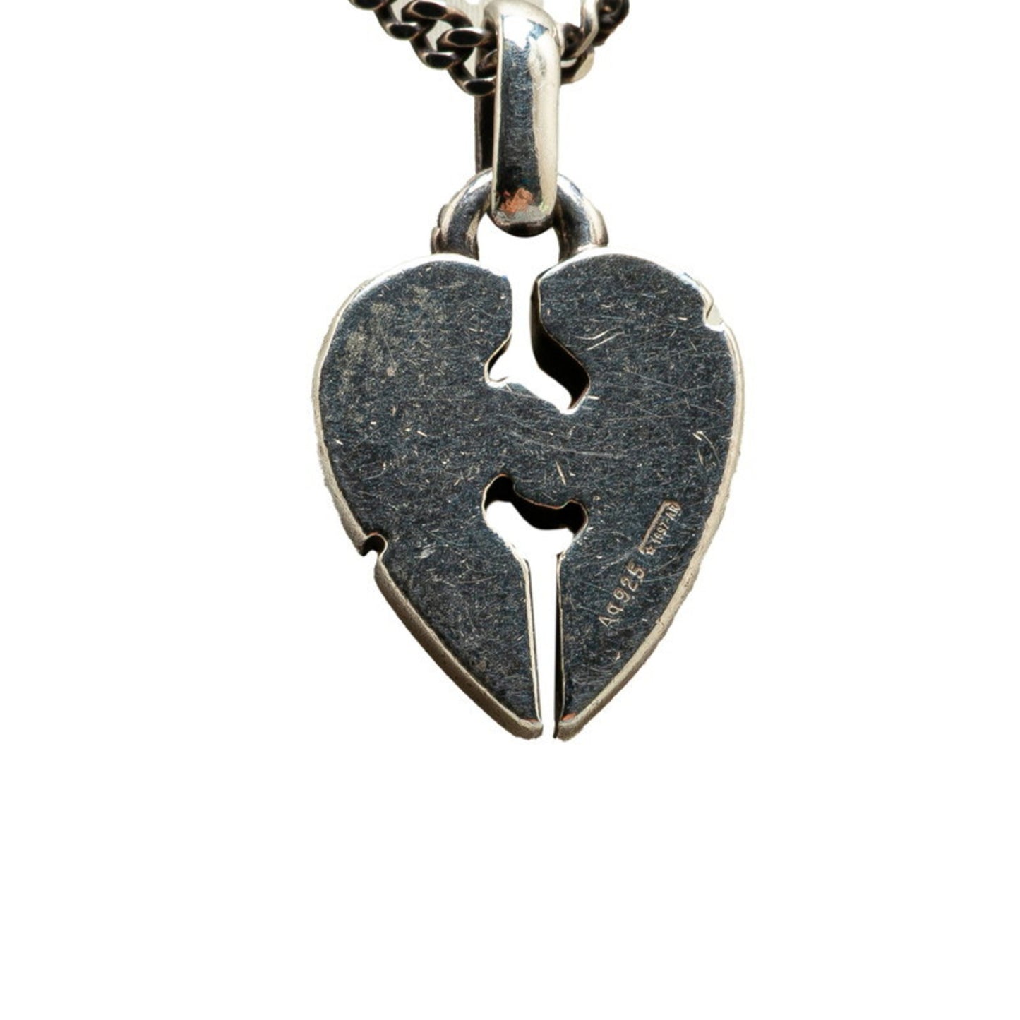 Gucci Knot Heart Pendant Necklace 313463 SV925 Silver Women's GUCCI