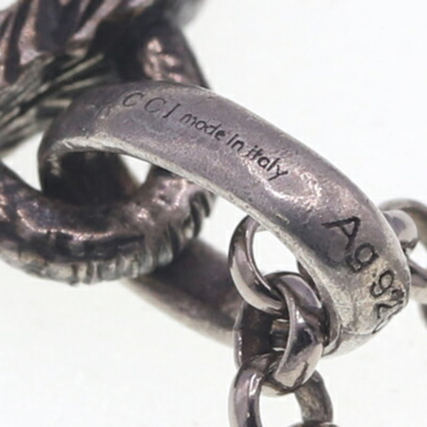 Gucci Necklace Interlocking G 455535 SV Starlig Silver 925 Choker Arabesque Women's Men's GUCCI