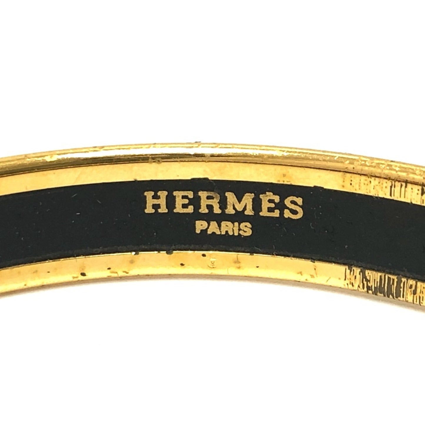 HERMES Hermes Enamel PM Bracelet/Bangle GP/Enamel Women's Red
