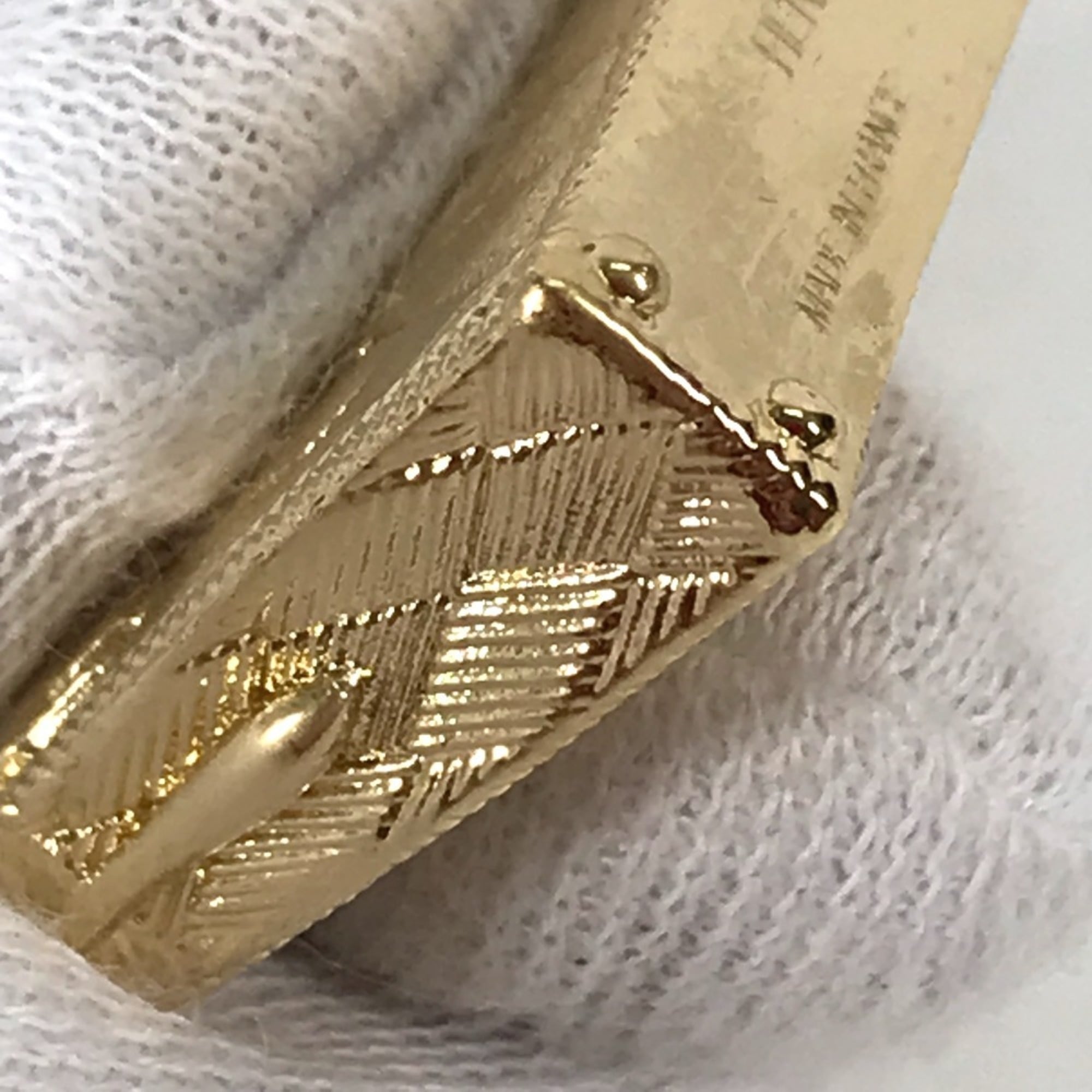 HERMES Hermes Pendant Necklace Curiosity Curiosite Permabrass Charm Metal Women's Gold E-240221-12 — New - Store Return
