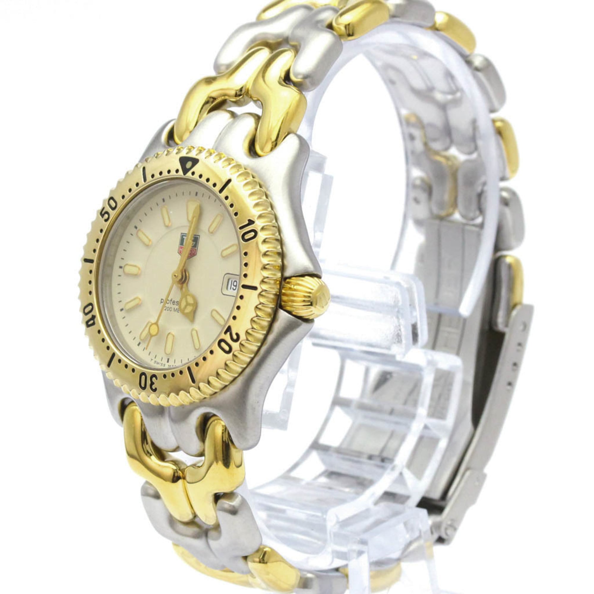 TAG HEUER Sel Professional 200M Gold Plated Steel Watch WG1321 Polished — Very Good