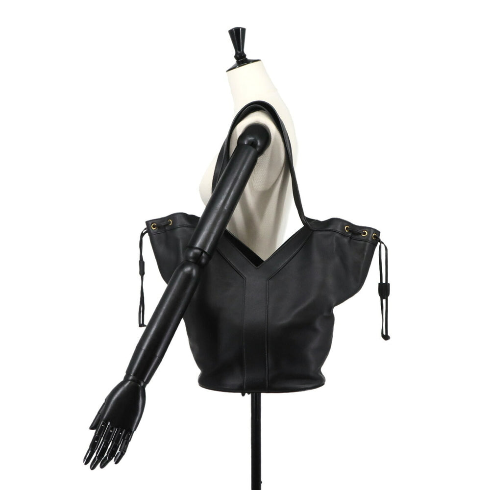 Saint Laurent Y Hobo Tote Handbag, Leather, Black, 833160 Bag — New - Store Return