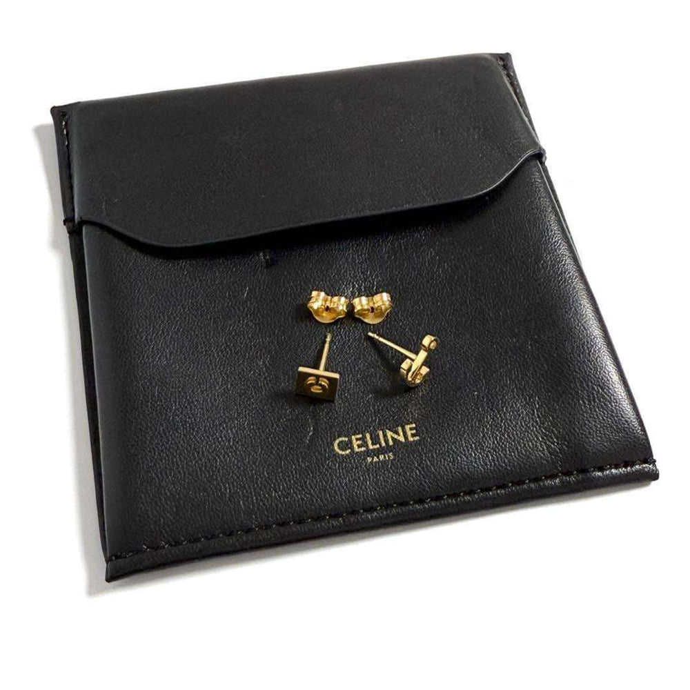 Celine Women's Asymmetrical Earrings C Logo Anchor — Like New
