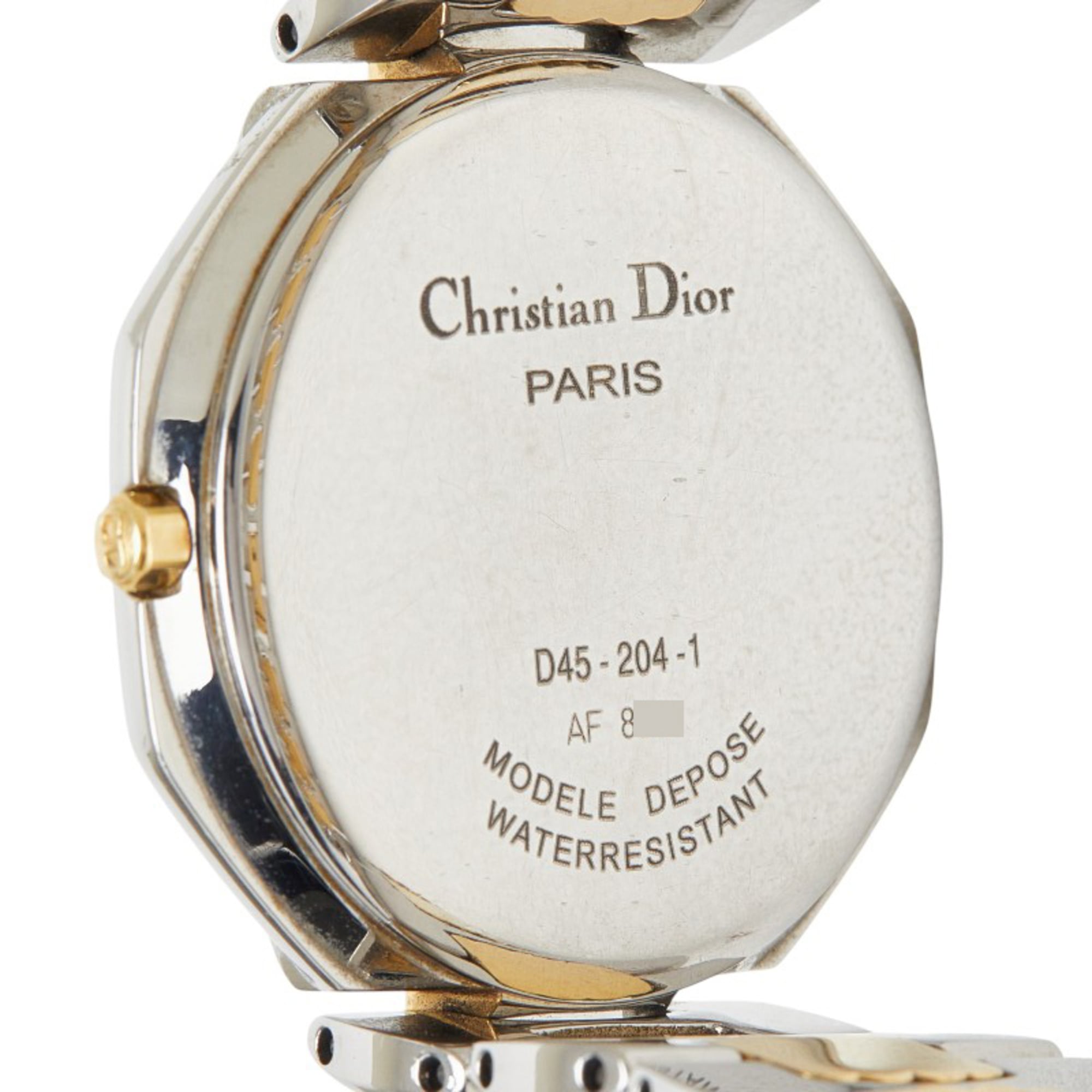 Dior Octagon Watch D45-204-1 Quartz Silver Dial Stainless Steel Men's — Good