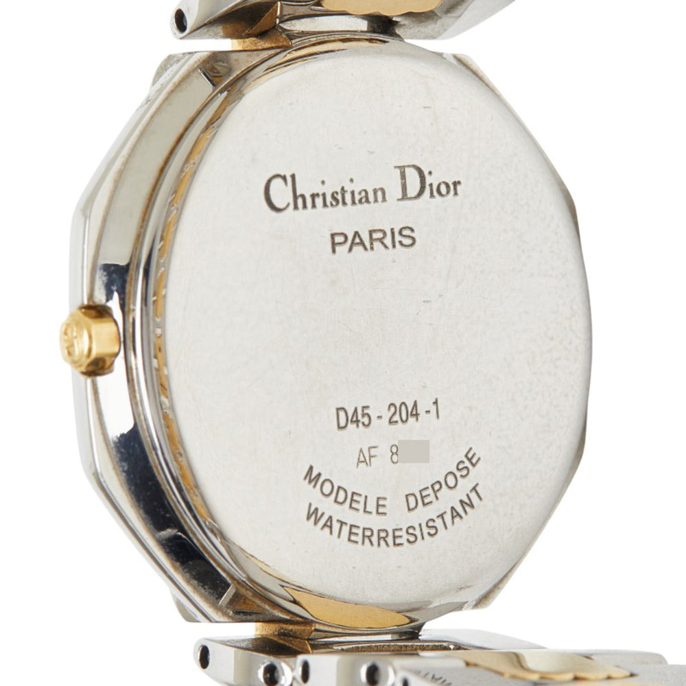Dior Octagon Watch D45-204-1 Quartz Silver Dial Stainless Steel Men's — Good