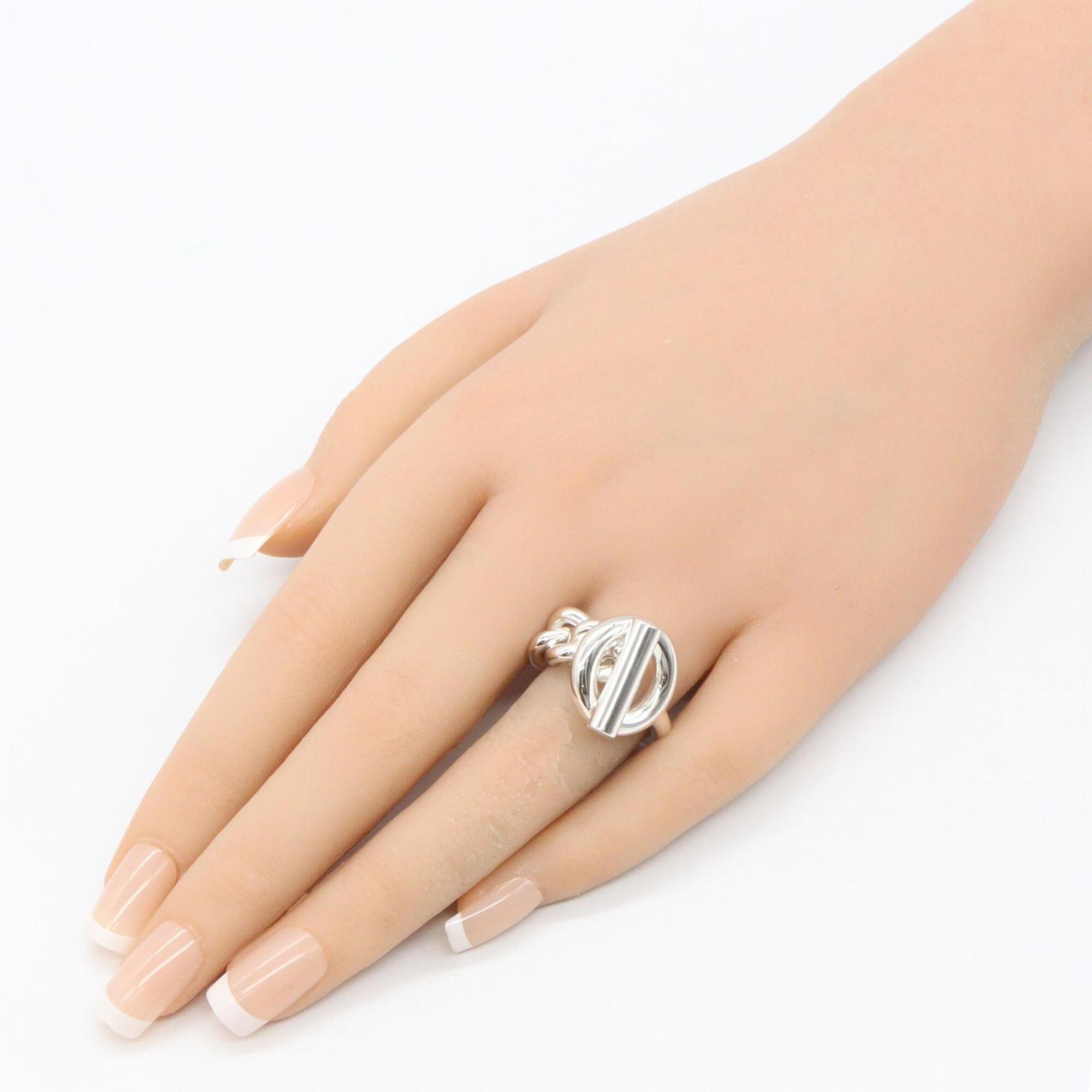 Hermes Croisette GM Ring - Sterling Silver 925 Women's Silver-tone Jewelry — Like New