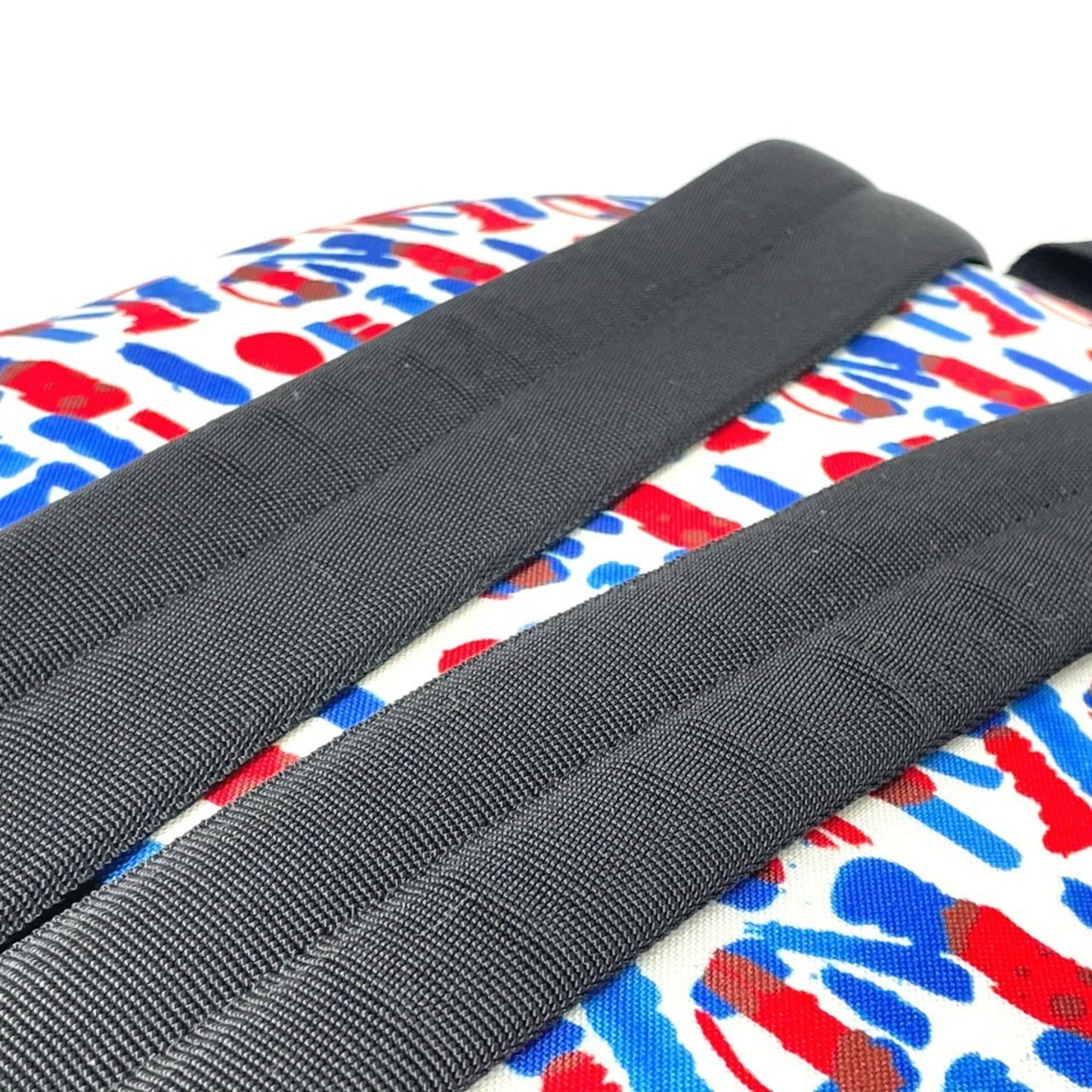 SAINT LAURENT 326865 Multi Allover Pattern Backpack Rucksack/Daypack Leather/Canvas Men's White/Red/Blue