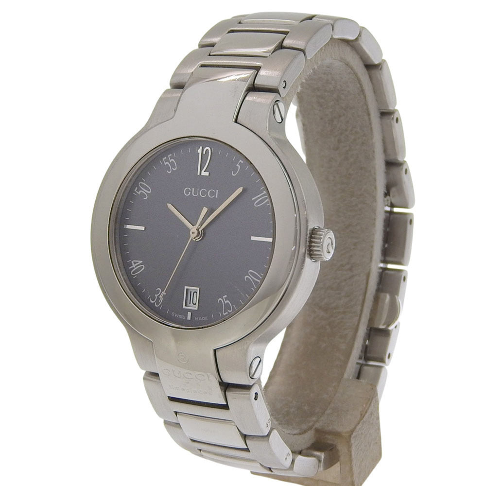 Gucci GUCCI Watch 8900M Stainless Steel Quartz Analog Display Gray Dial Boys' Size — Good