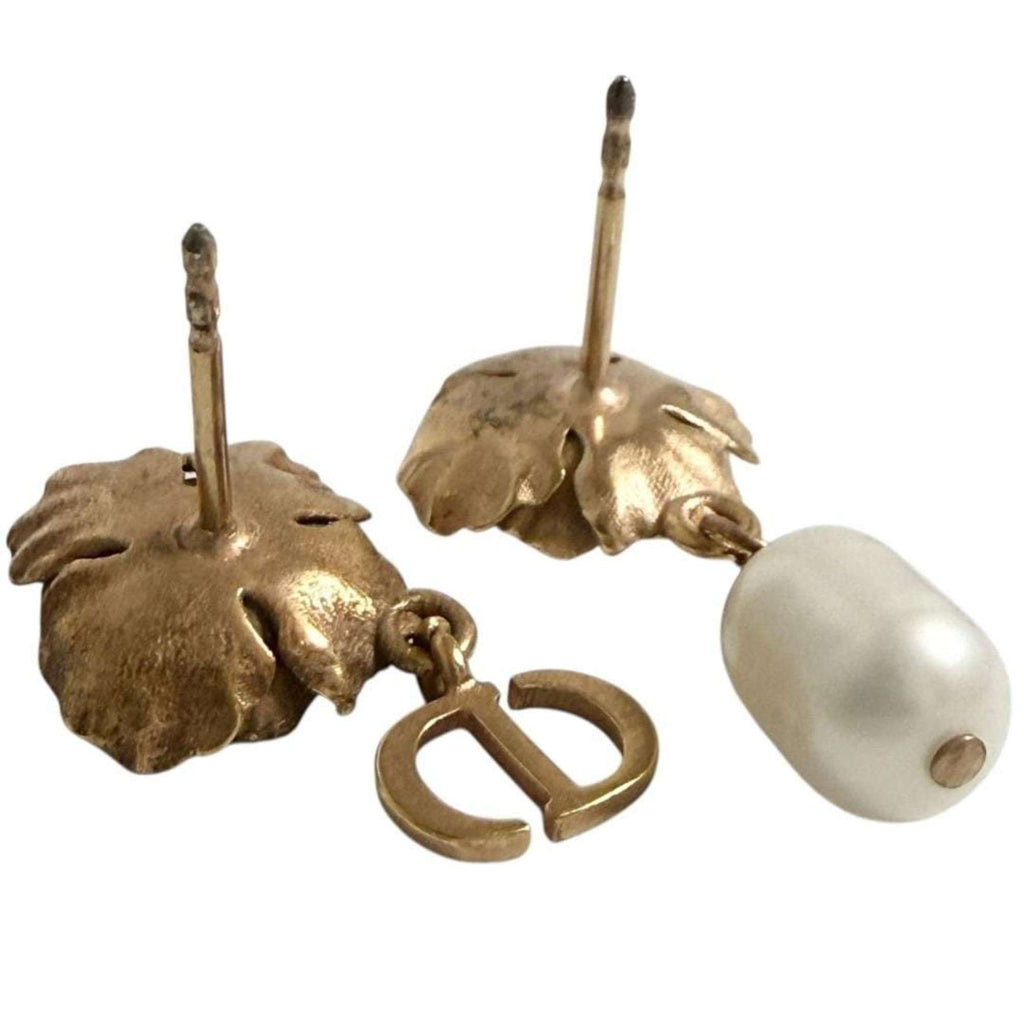 Christian Dior Dior Women's D Millefiori Earrings with Asymmetrical Flowers