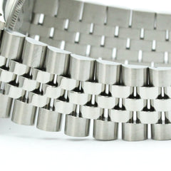ROLEX Datejust 18K White Gold Steel Automatic Mens Watch 16030 Polished — Very Good