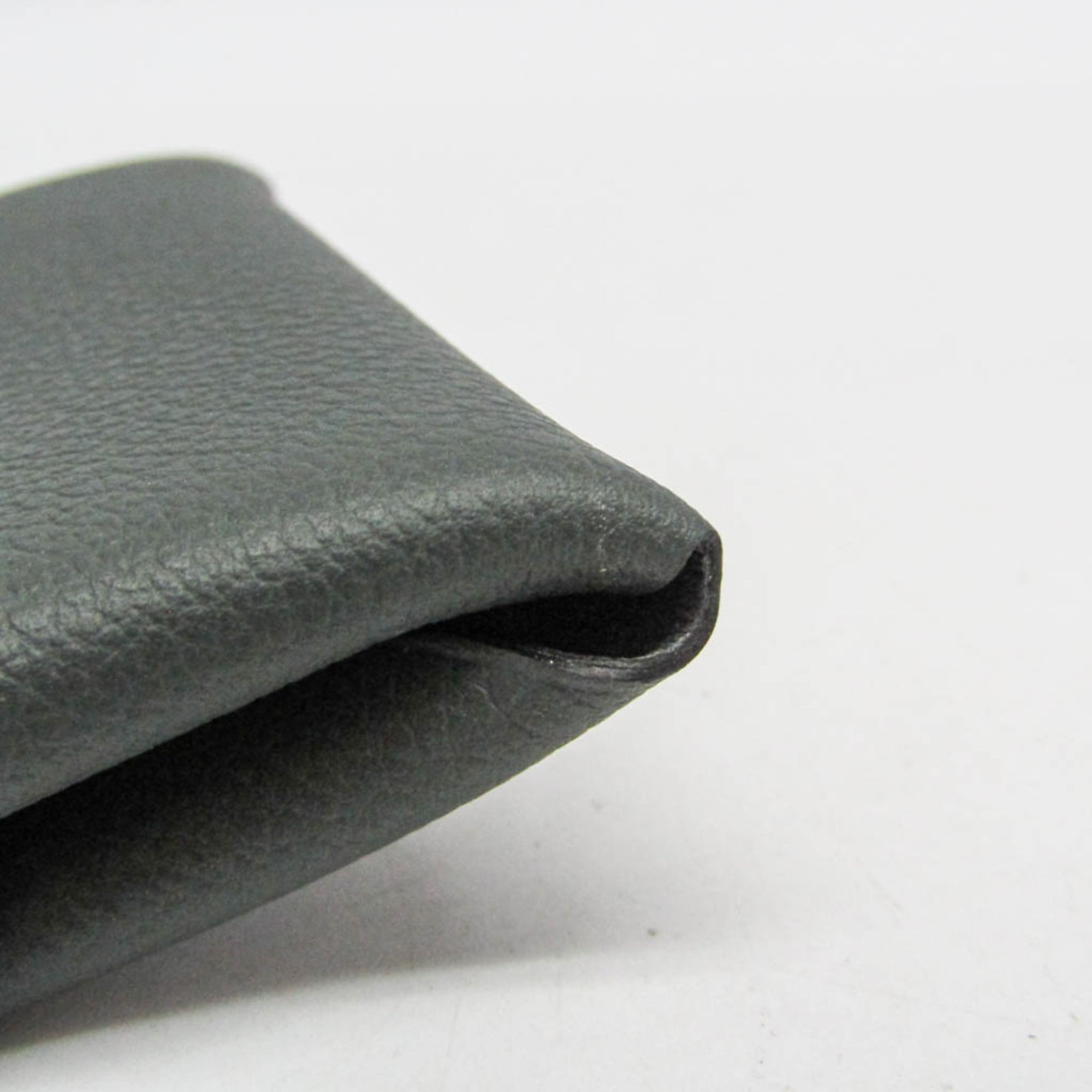 Hermes Bastia Men,Women  Evercolor Leather Coin Purse/coin Case Gray