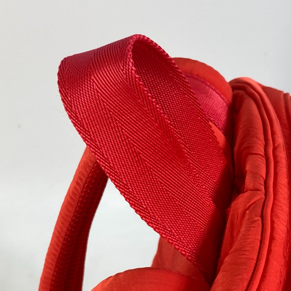 BOTTEGA VENETA 652188 Maxi Intrecciato bag Backpack Tomato Red — Like New
