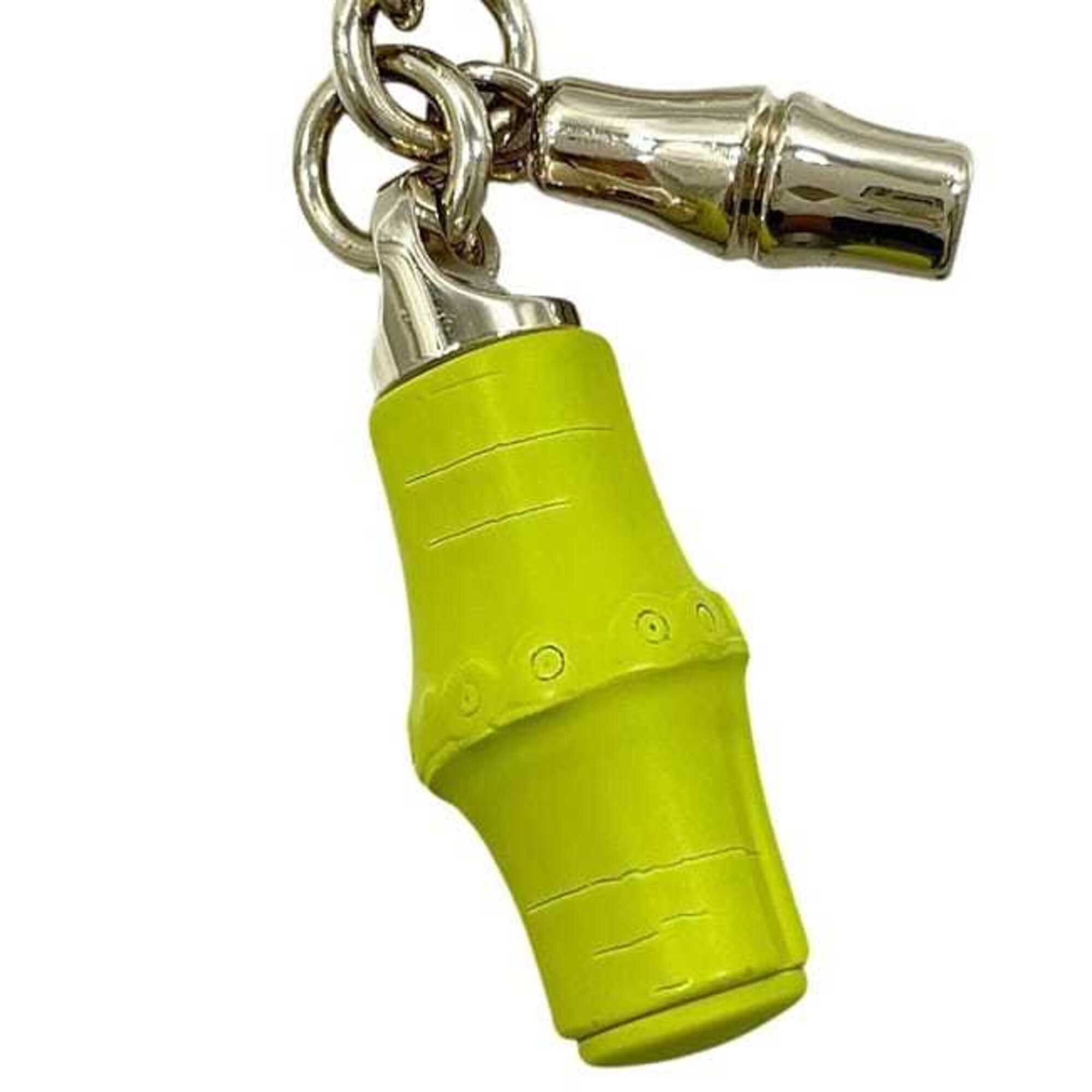 Gucci Charm Bamboo 828187 IAAFM 8086 GUCCI Metal Light Green Gold Yellow-Green Unisex — Like New