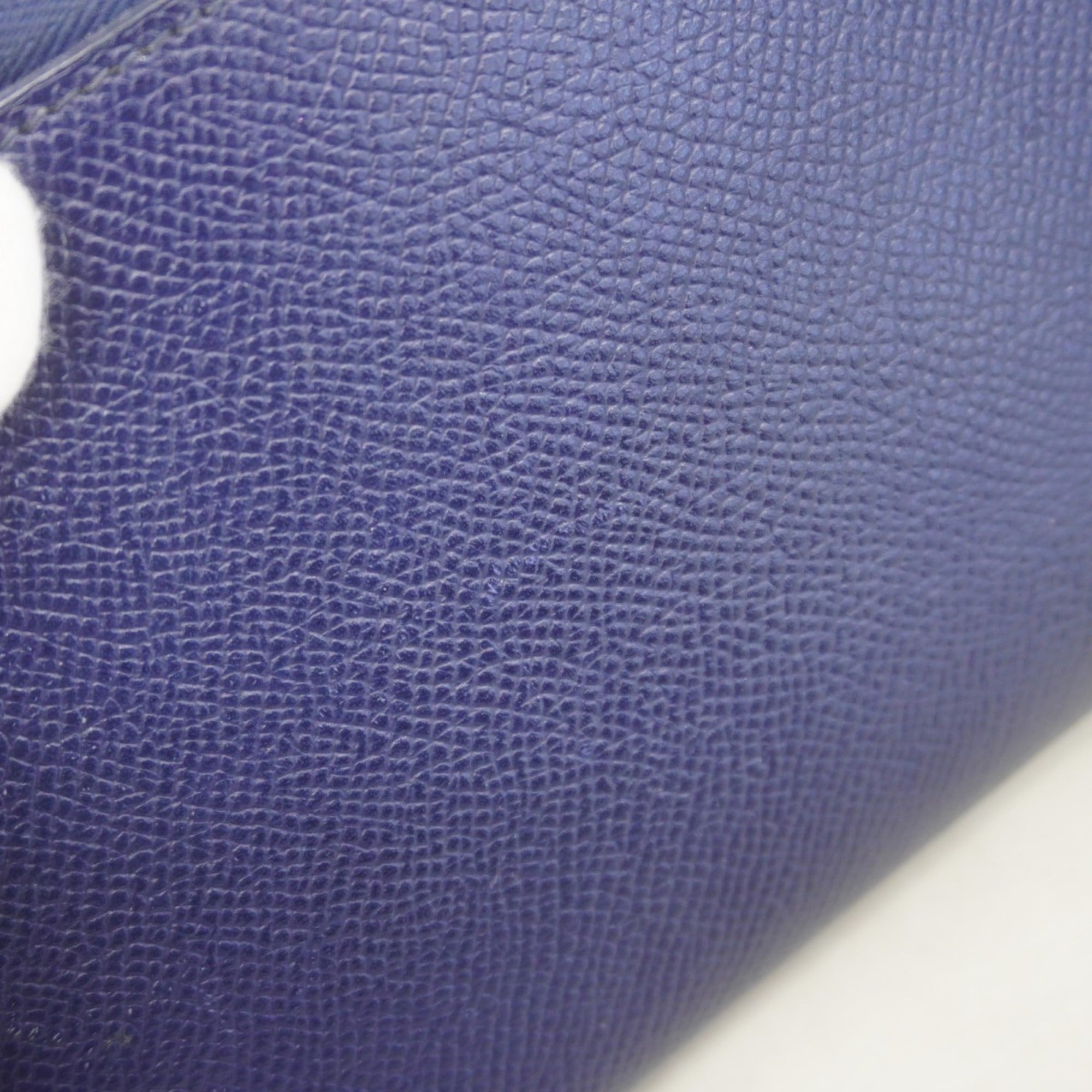 Hermes Hermès Azap Long Silk In Epsom Leather Wallet, Blue Ankle, C Stamp, Women's, P2154602