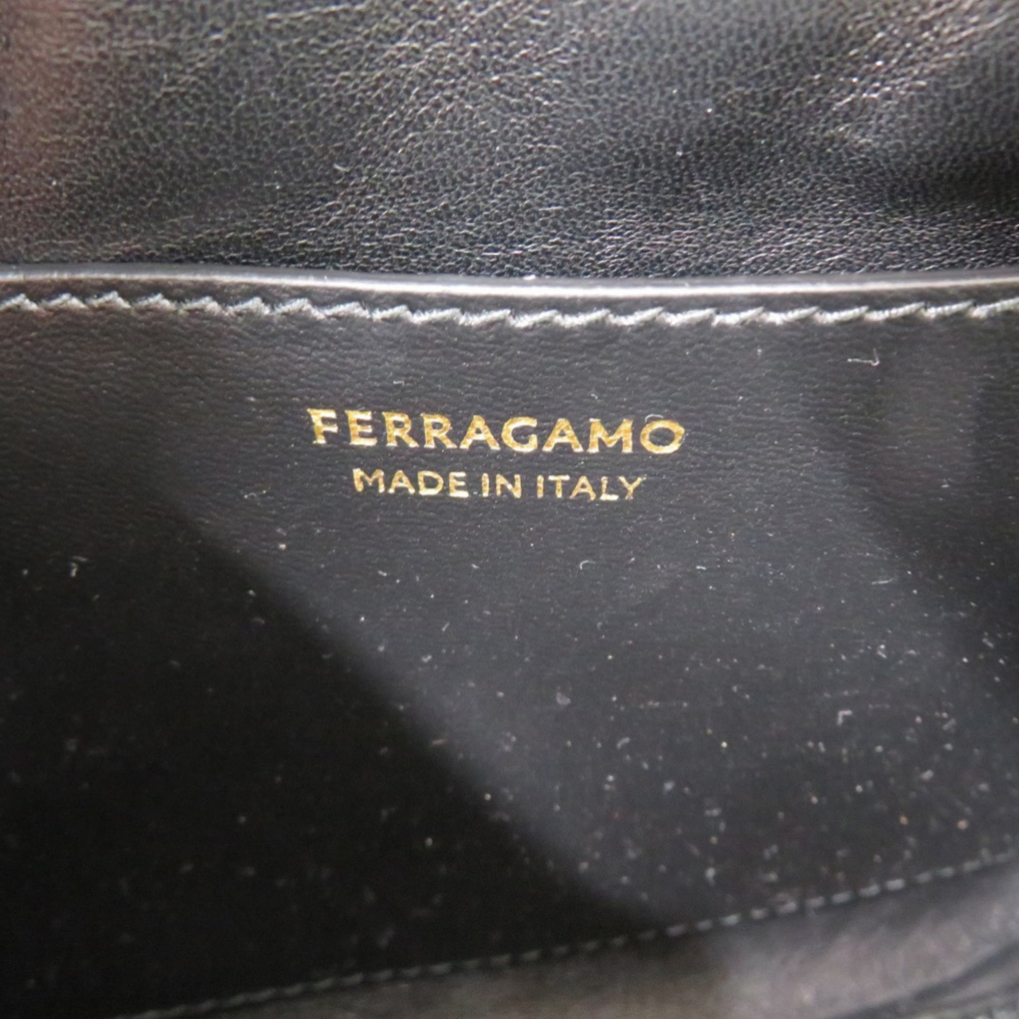 Salvatore Ferragamo Gancini EE 21 8372 Leather Shoulder Bag in Pink Beige with Gold Hardware (Product Code: 0927)