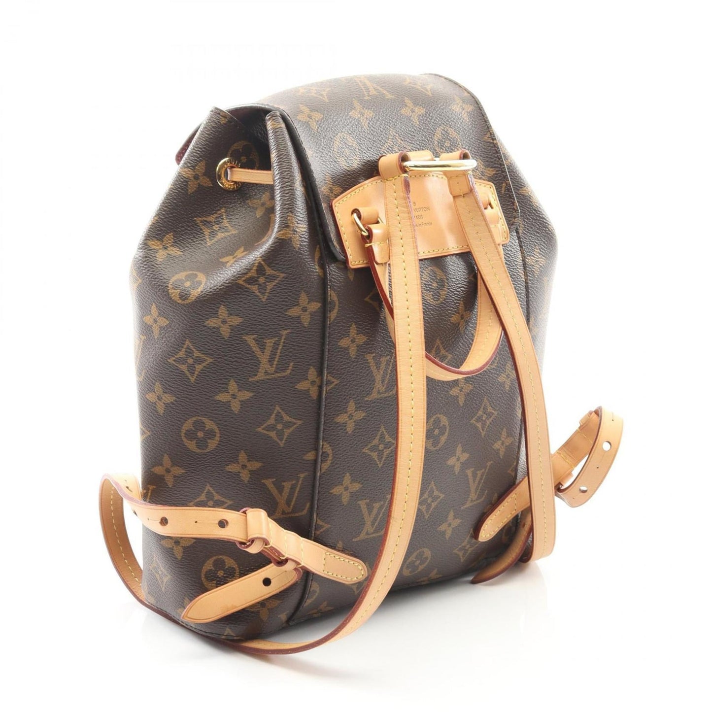 Louis Vuitton Montsouris Backpack Bag, Coated Canvas and Leather, Monogram, Women's, Brown, M43431