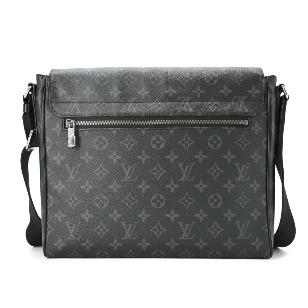 LOUIS VUITTON District MM NM Shoulder Bag, Monogram Eclipse, Black, Men's, M44001 — Like New