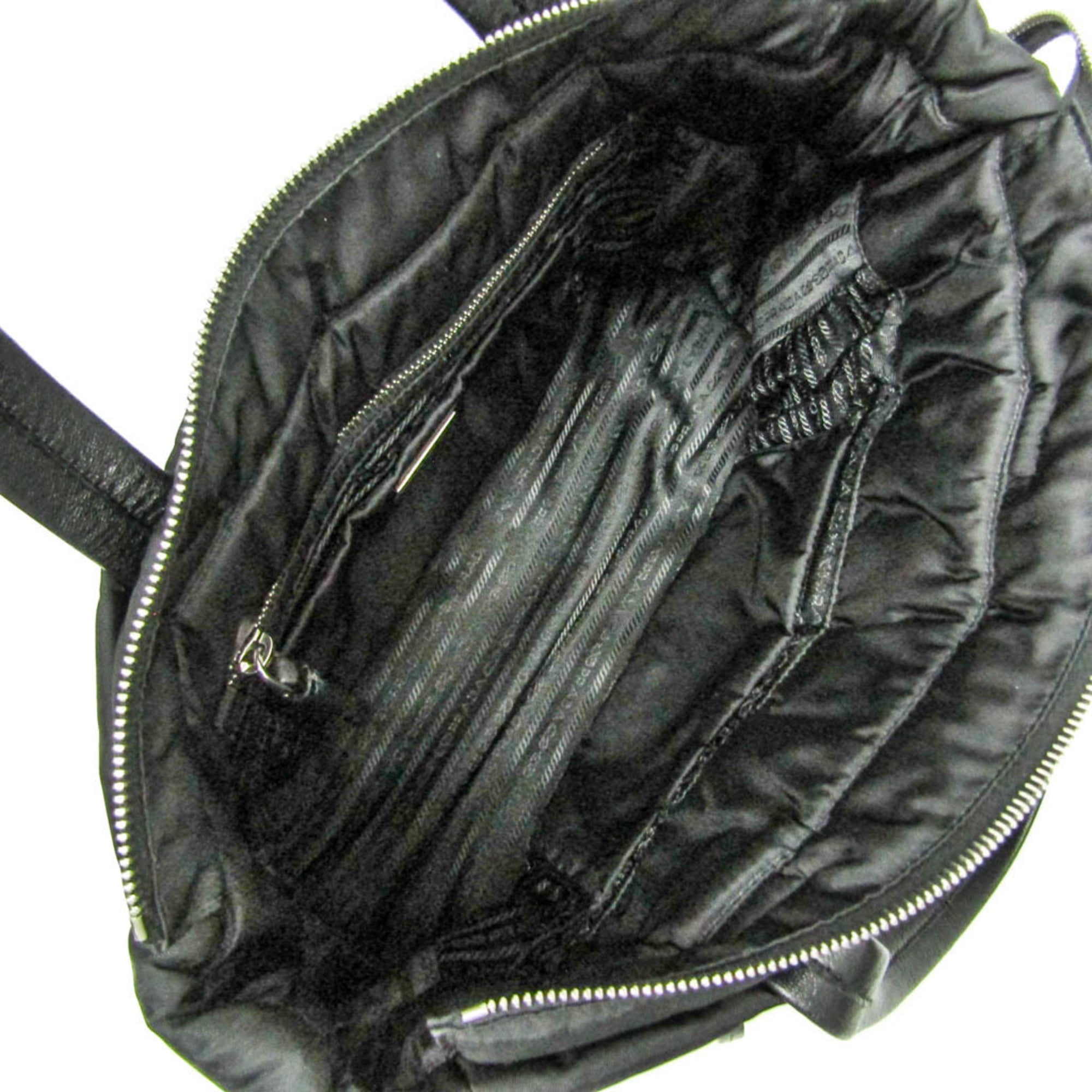 Prada TESSUTO BOMBER 1BG059 Women's Nylon Handbag Black — Like New