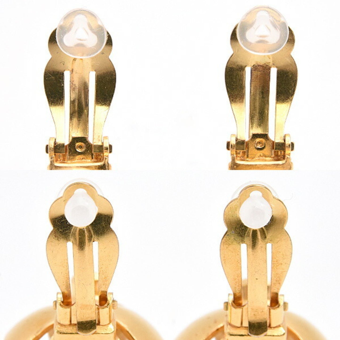 Chanel Earrings for Women, Flower Design Earrings, Coco Mark, Fake Pearl, Gold Color, CHANEL 96P GP