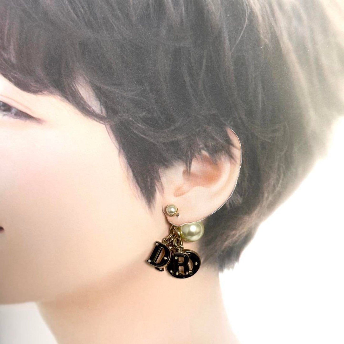 Christian Dior Dior Women's Tribal Single Earring Black