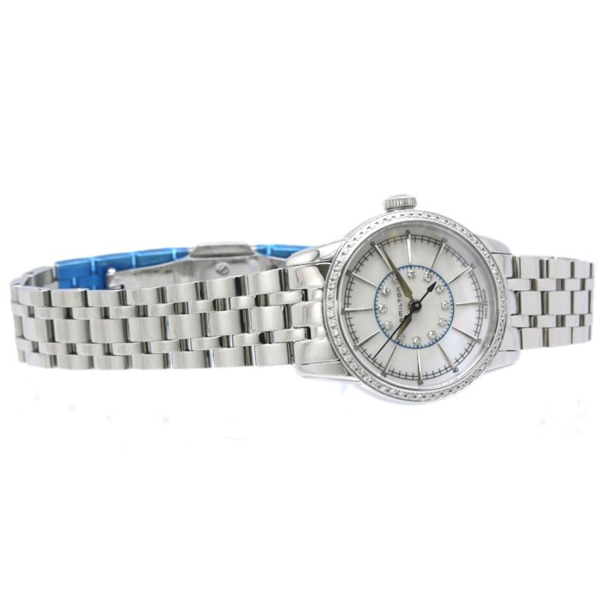 HAMILTON Hamilton Railroad Lady Diamond H40391191 H403910 Women's Watch Stainless Steel /40412 — Good