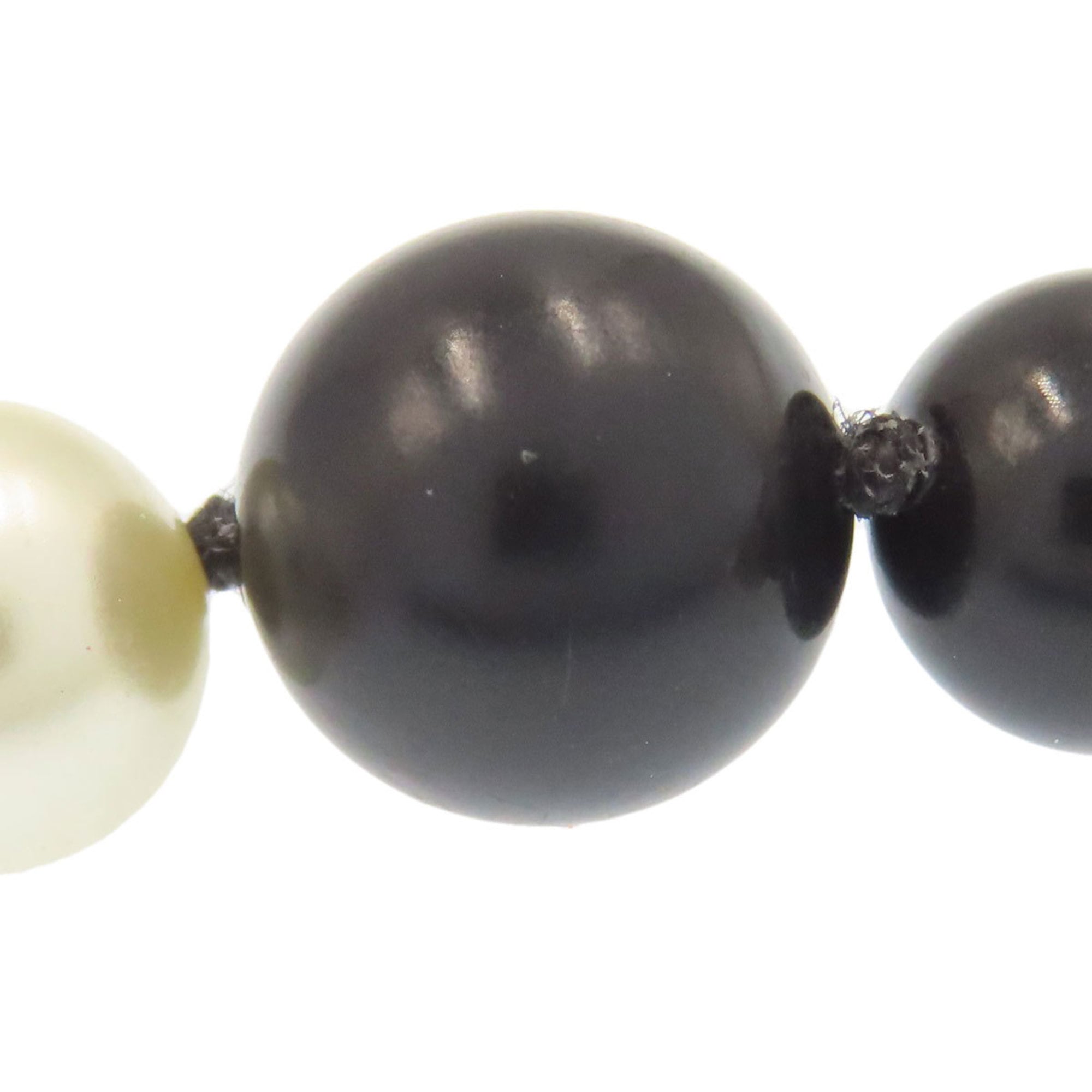 Chanel faux pearl Coco Mark bracelet, metal, for women