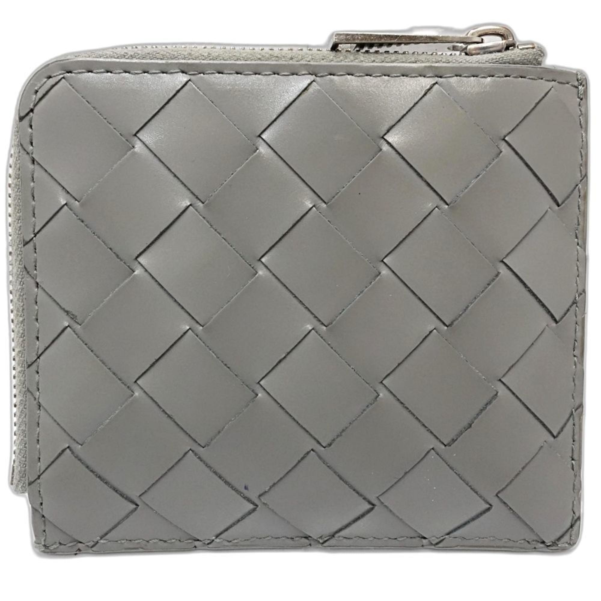BOTTEGA VENETA Wallet/Coin Case 593216 Stamp Square Zip Around Wallet Intrecciato Women's 181911