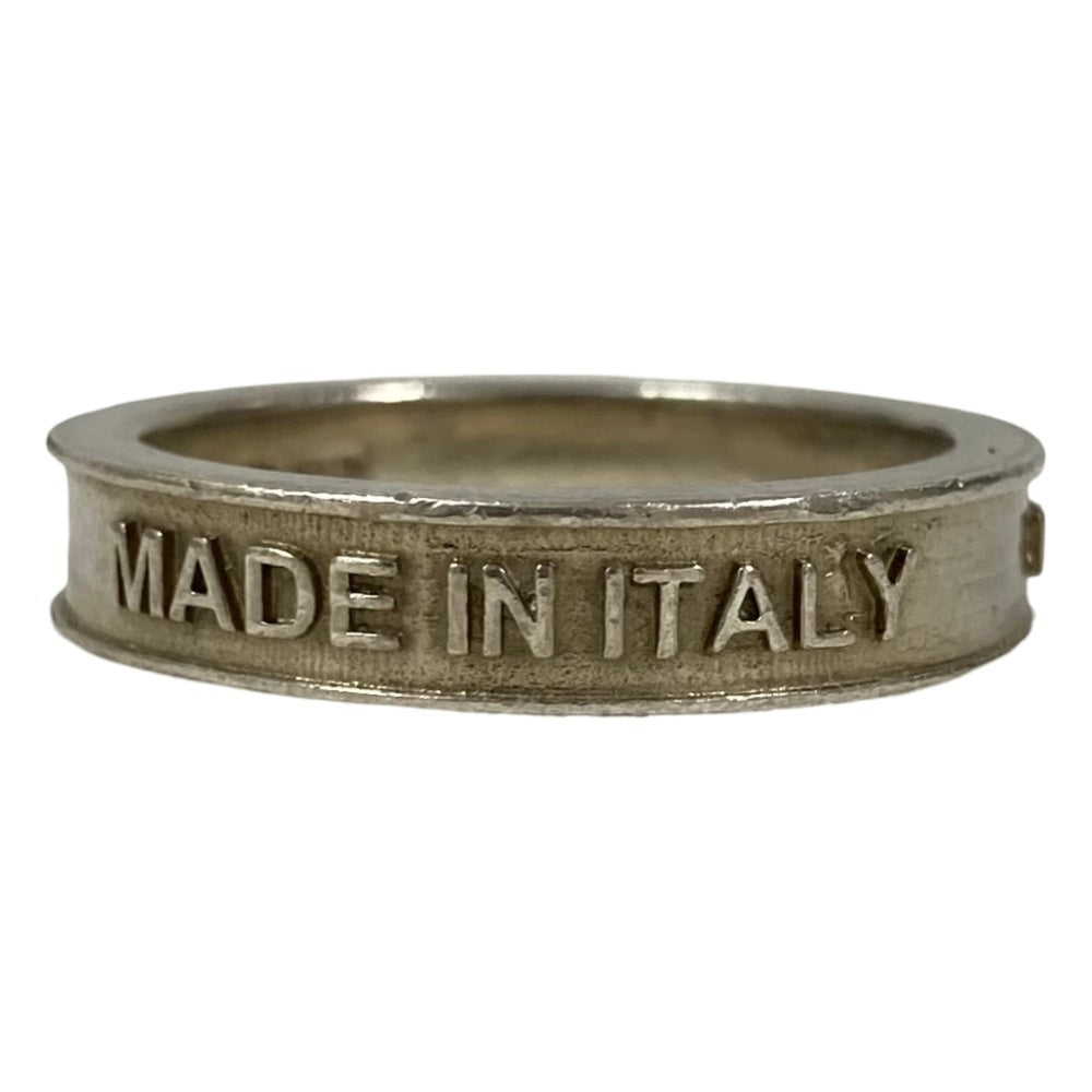 GUCCI Interlocking G Script Logo Ring, 925 Sterling Silver, Size 2, Men's — Like New