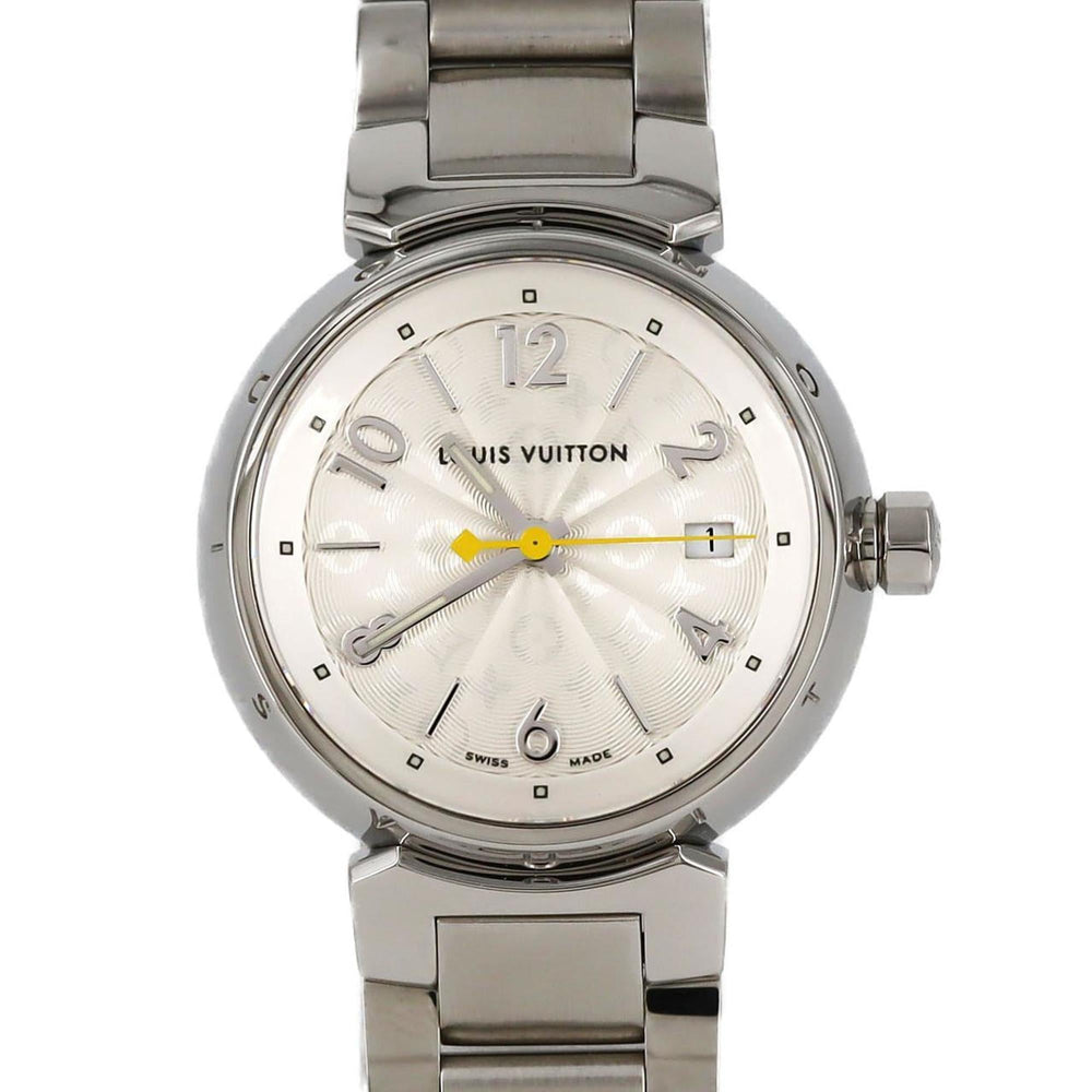 Louis Vuitton Tambour Q121K SS Wristwatch Quartz — Very Good